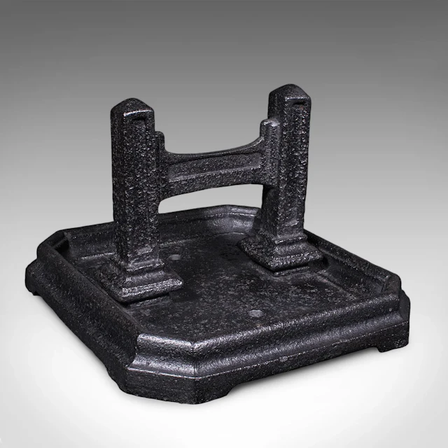Antique Boot Scraper & Pull, English Cast Iron, Entrance Shoe Cleaner