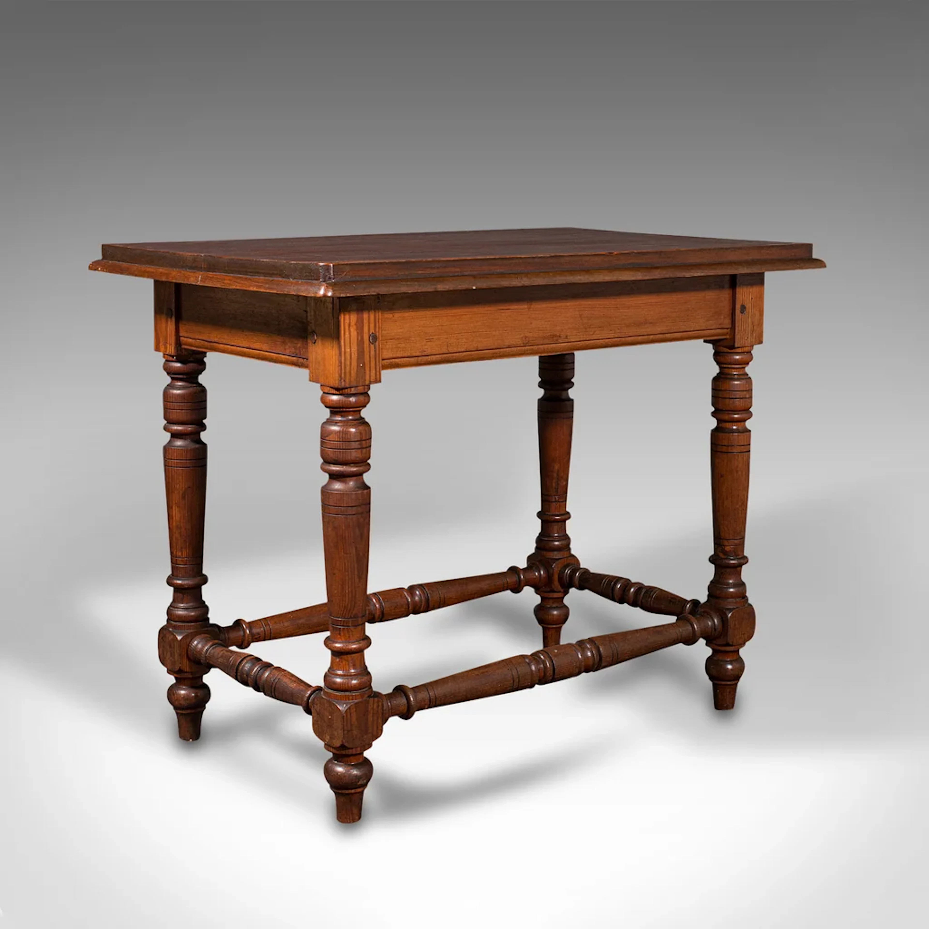 Antique Console Table, English, Pine, Ecclesiastical, Side, Victorian, C.1880