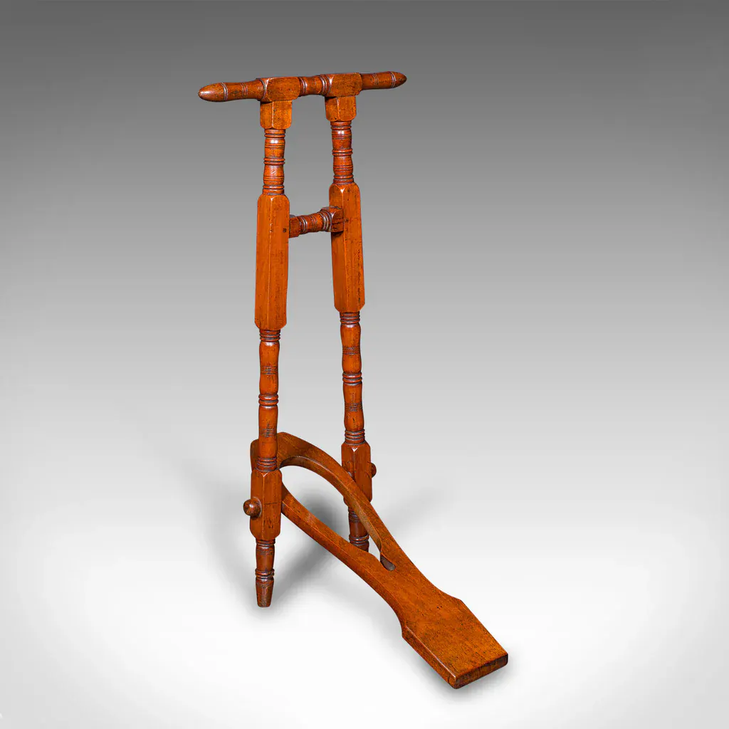 Jack English Instrument Antique Boot Jack, English, Walnut, Folding Shoe Pull, Entrance Hall ...