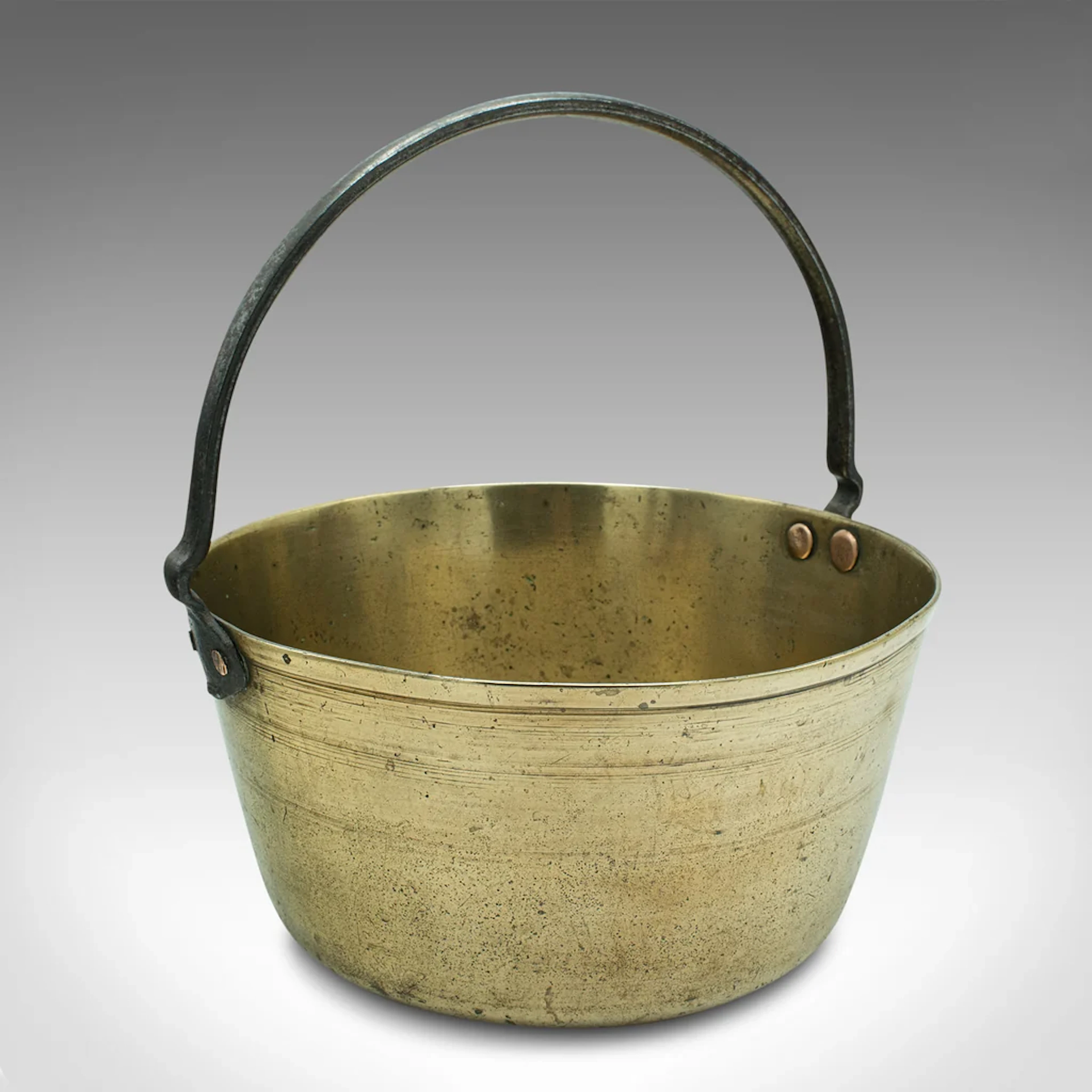Antique Decorative Jam Pan, English, Brass Planter, Jardiniere, Georgian
