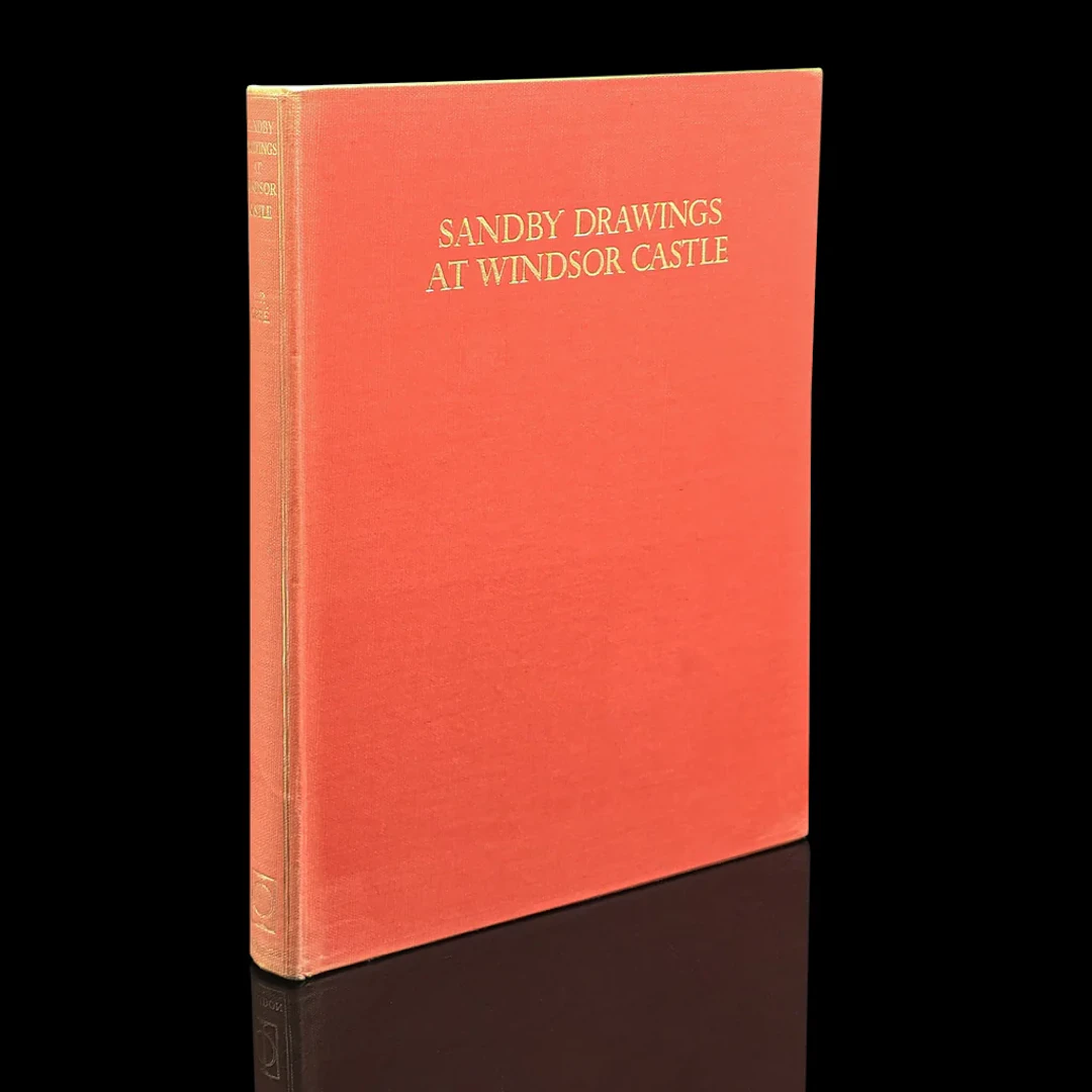 Vintage Art Book, Sandby Drawings at Windsor Castle, Illustrated, Mid Century