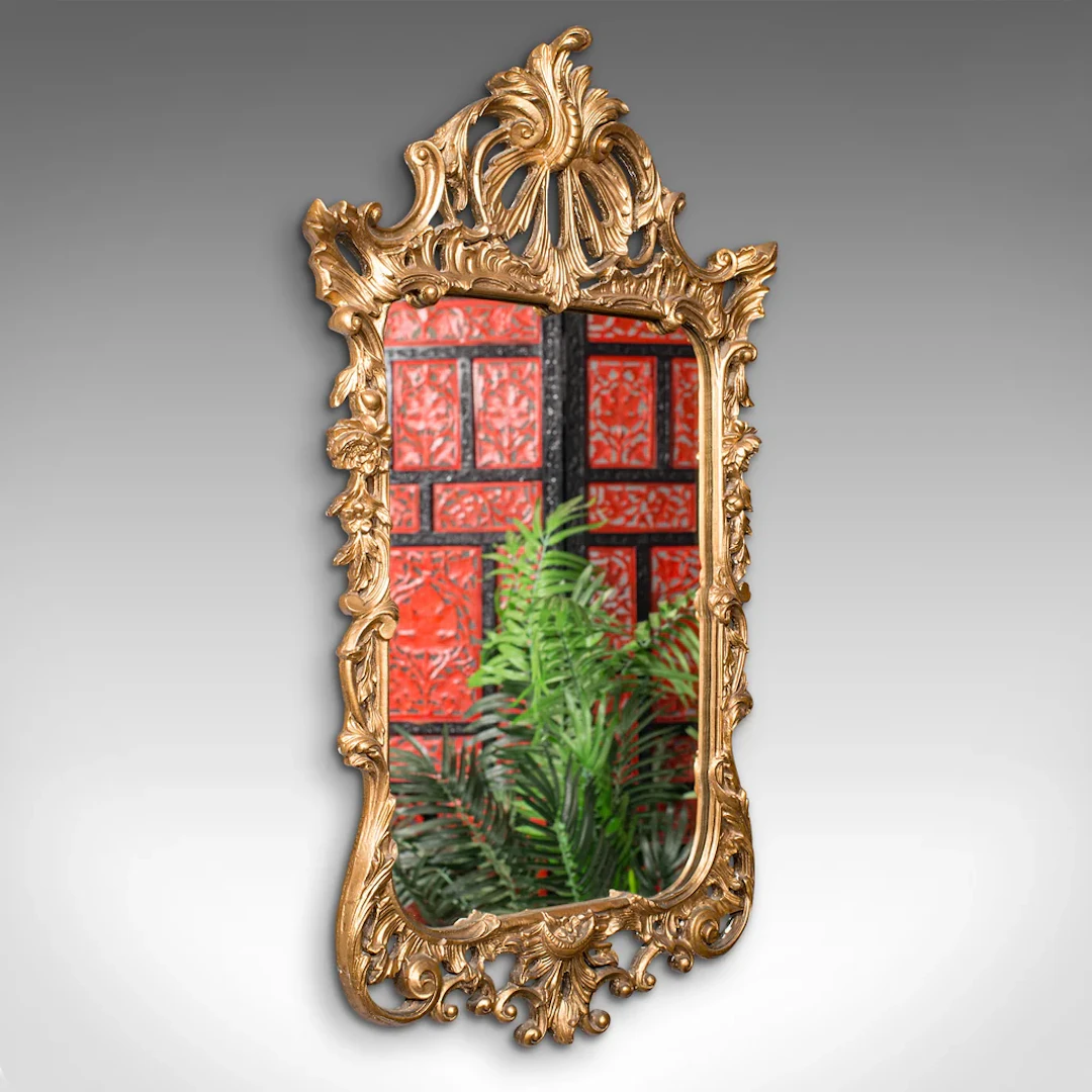 Tall Vintage Wall Mirror, English, Gilt, Decorative, Renaissance Revival