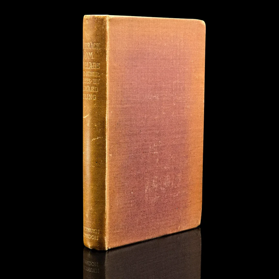 Antique Poetry Book, Barrack Room Ballads, Rudyard Kipling, Literary Classic