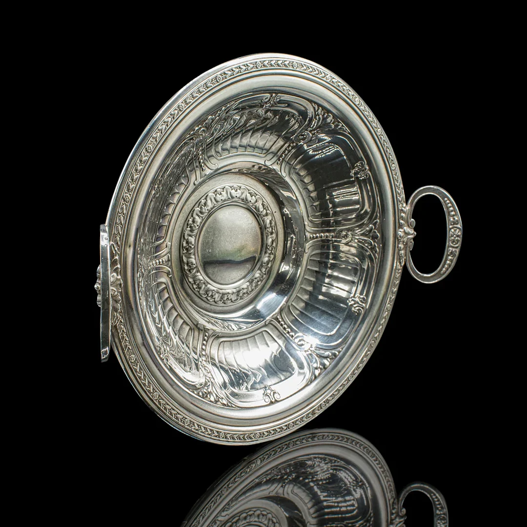 Antique Bonbon Dish, English, Silver Plate, Serving Bowl, Edwardian, Circa 1910
