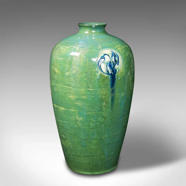 Antique Flaminian Vase, Art Nouveau, Moorcroft, Liberty, London, Edwardian