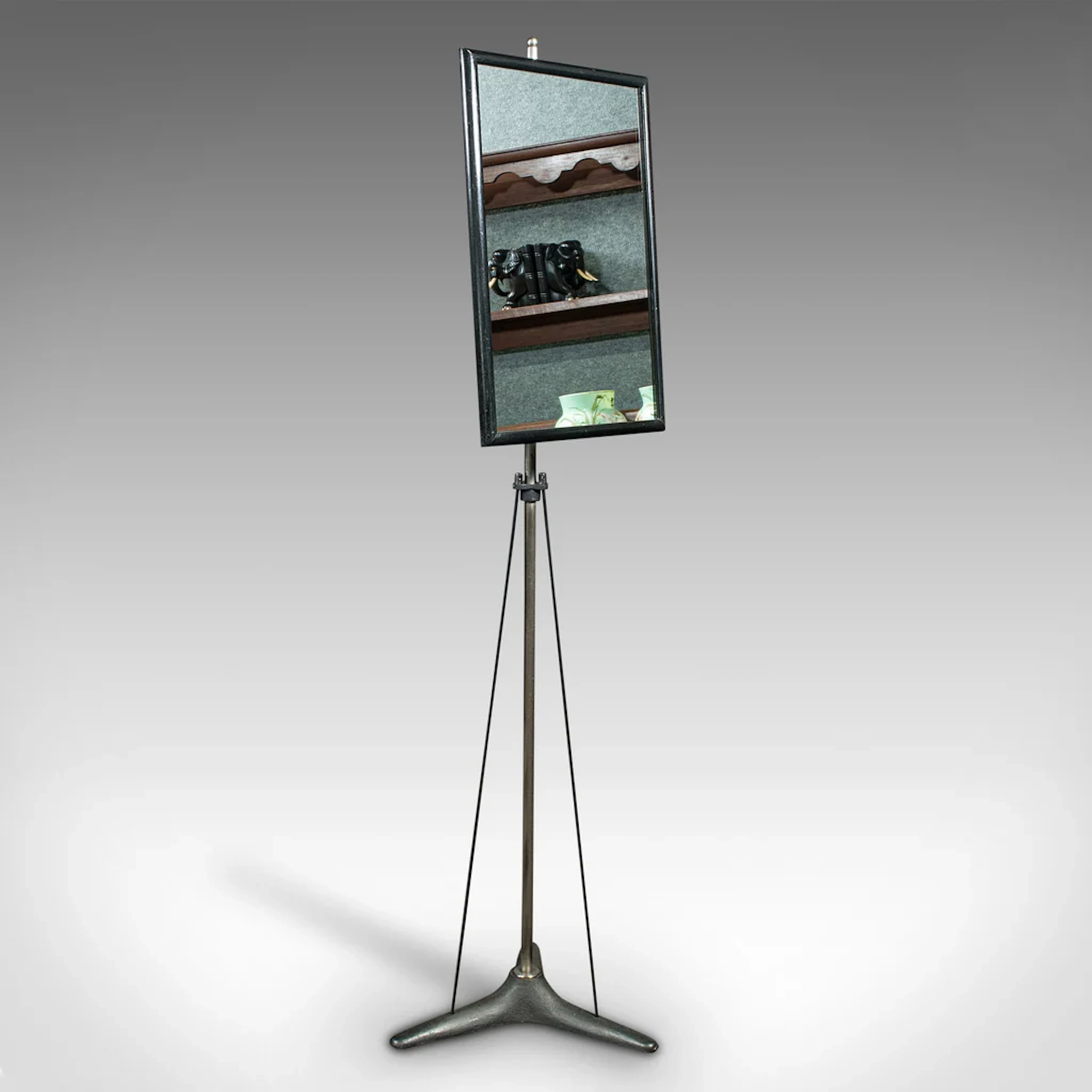 Vintage Optician's Mirror, German, Adjustable Vanity, Bathroom, Industrial