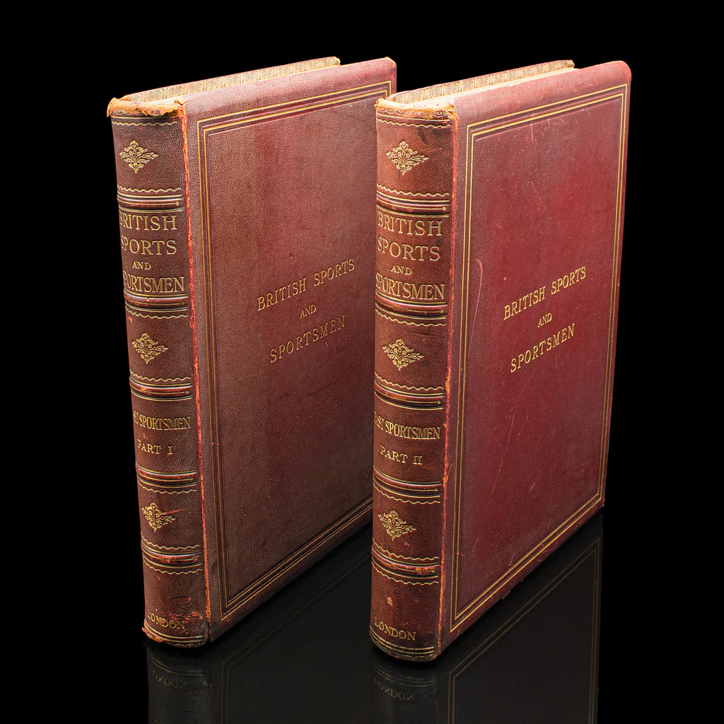 2 Vols Antique Book, British Sports and Sportsmen, English, Sporting ...
