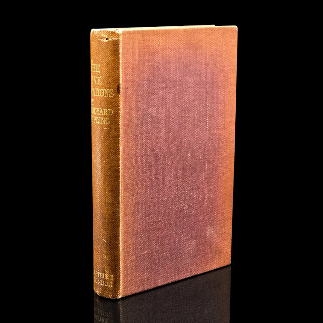 Antique Poetry Book, The Five Nations, Rudyard Kipling, Poems, Literary Classic