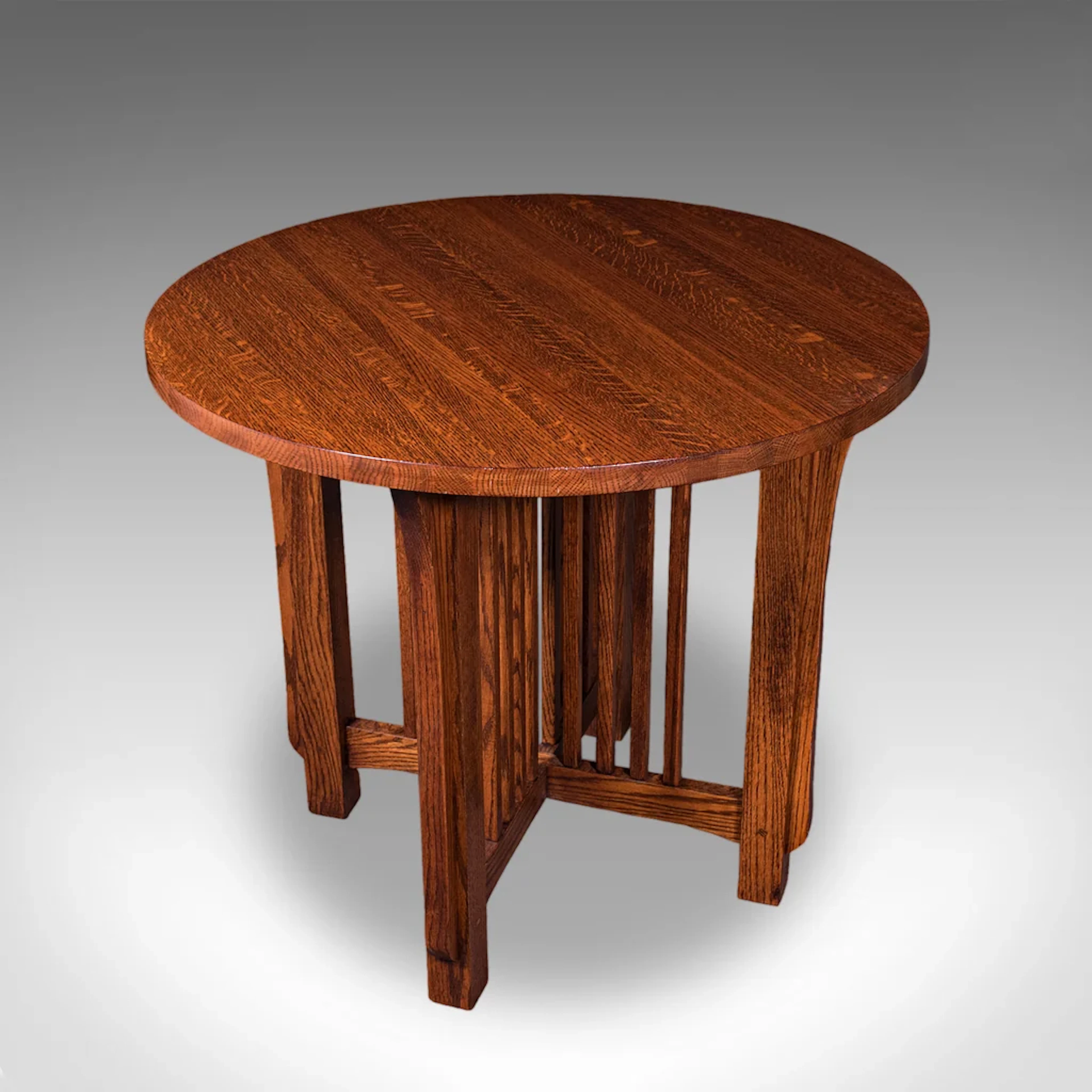 Vintage Cotswold School Centre Table, English, Oak, Occasional, Mission Style