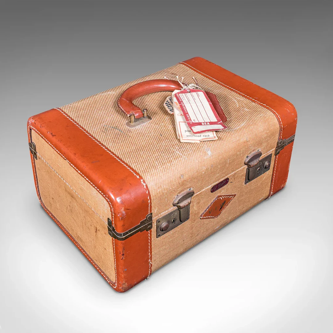 Vintage Jet Age Vanity Case, American Personal Luxury Case, Revival
