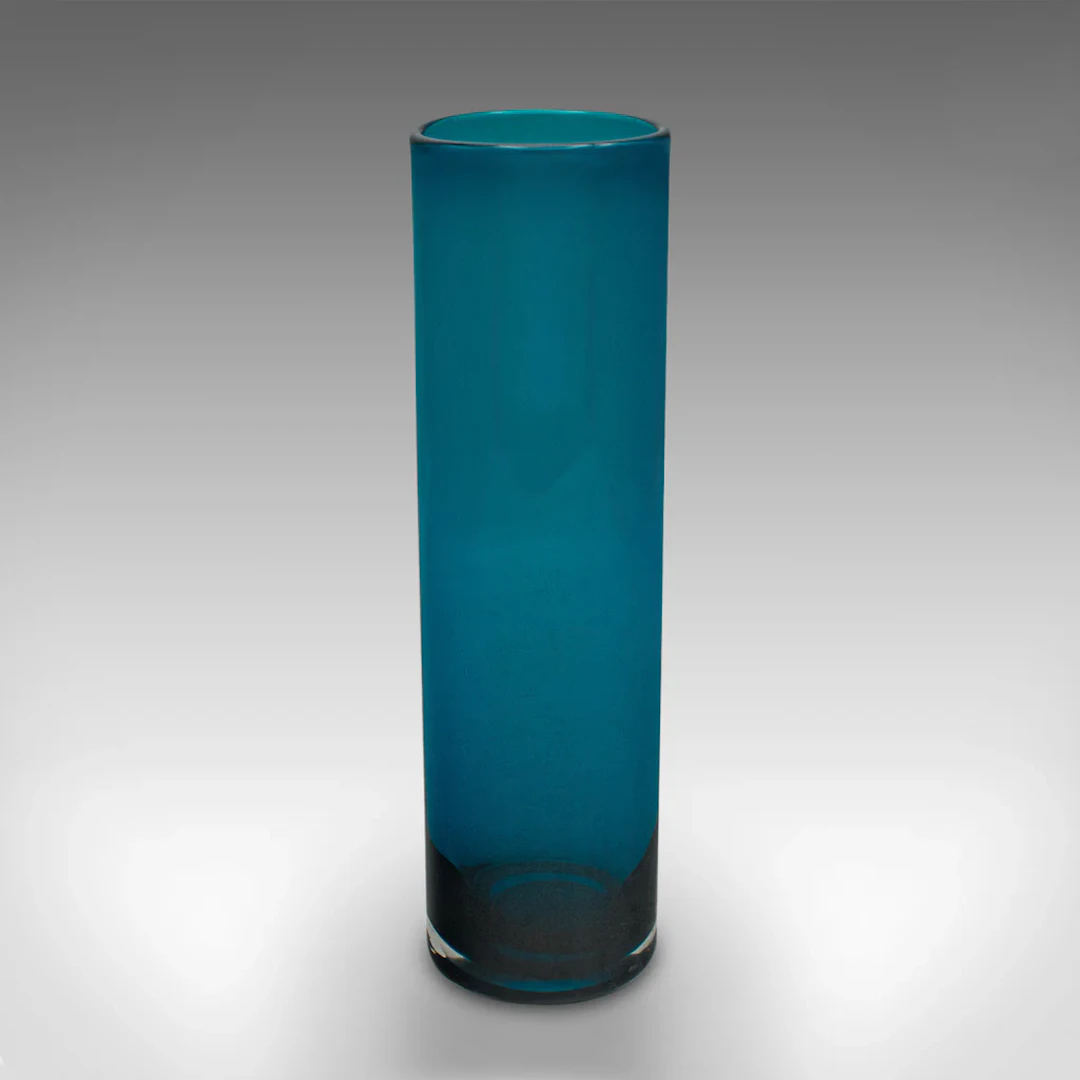 Vintage Scandinavian Posy Vase, Swedish, Art Glass Flower Sleeve, Mid Century