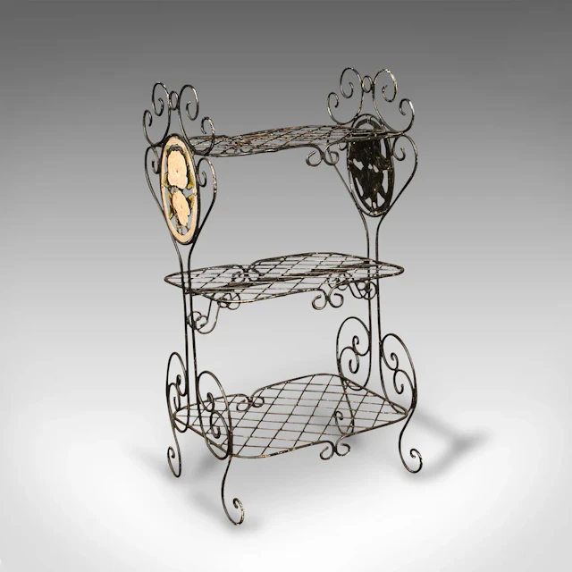 Vintage Decorative Planter Stand, French, Whatnot, Art Nouveau Taste