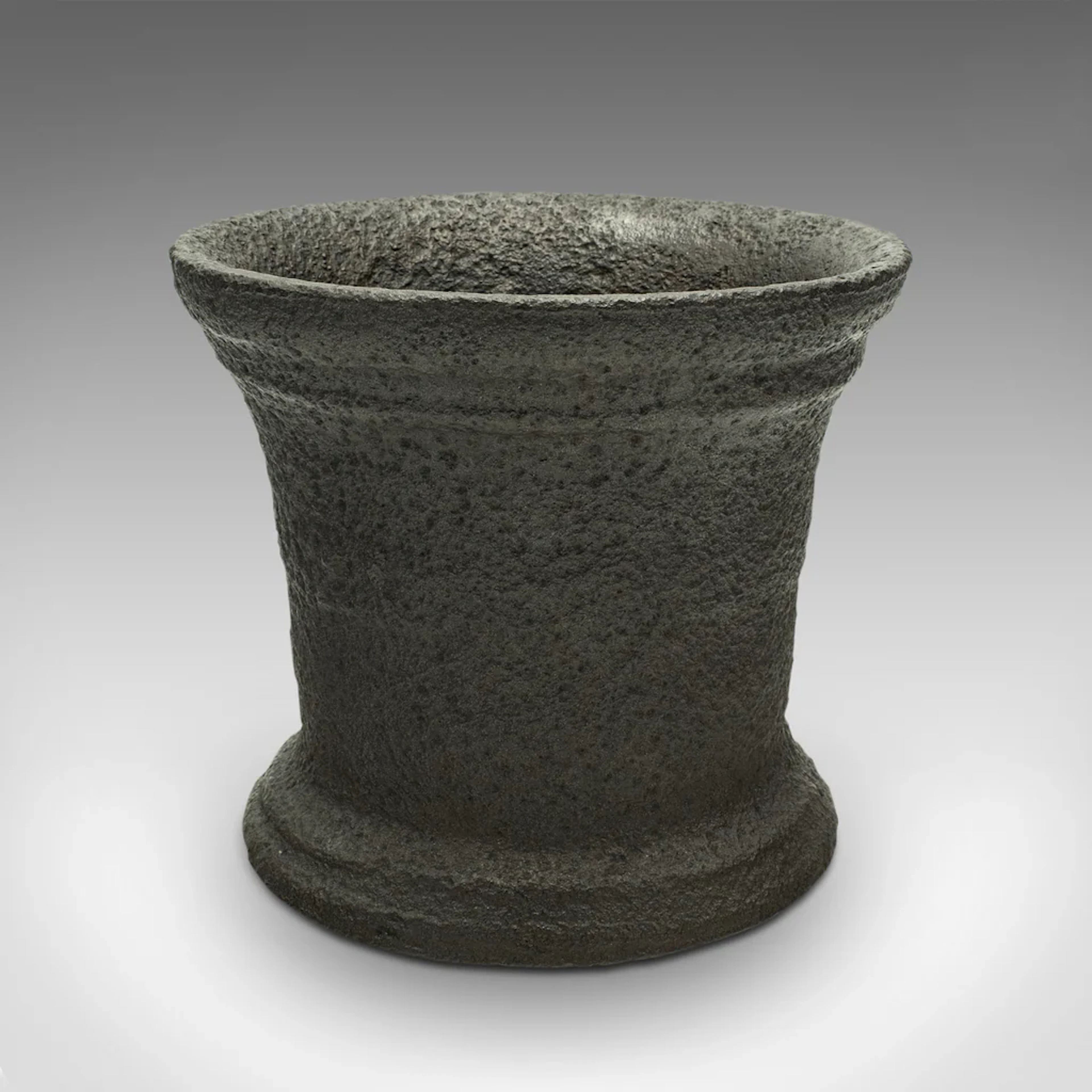 Heavy Antique Chemist's Mortar, English, Cast Iron, Decorative Planter