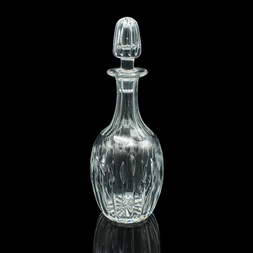 Vintage Port Decanter, English, Cut Glass, Liqueur, Spirit Vessel, Circa 1950
