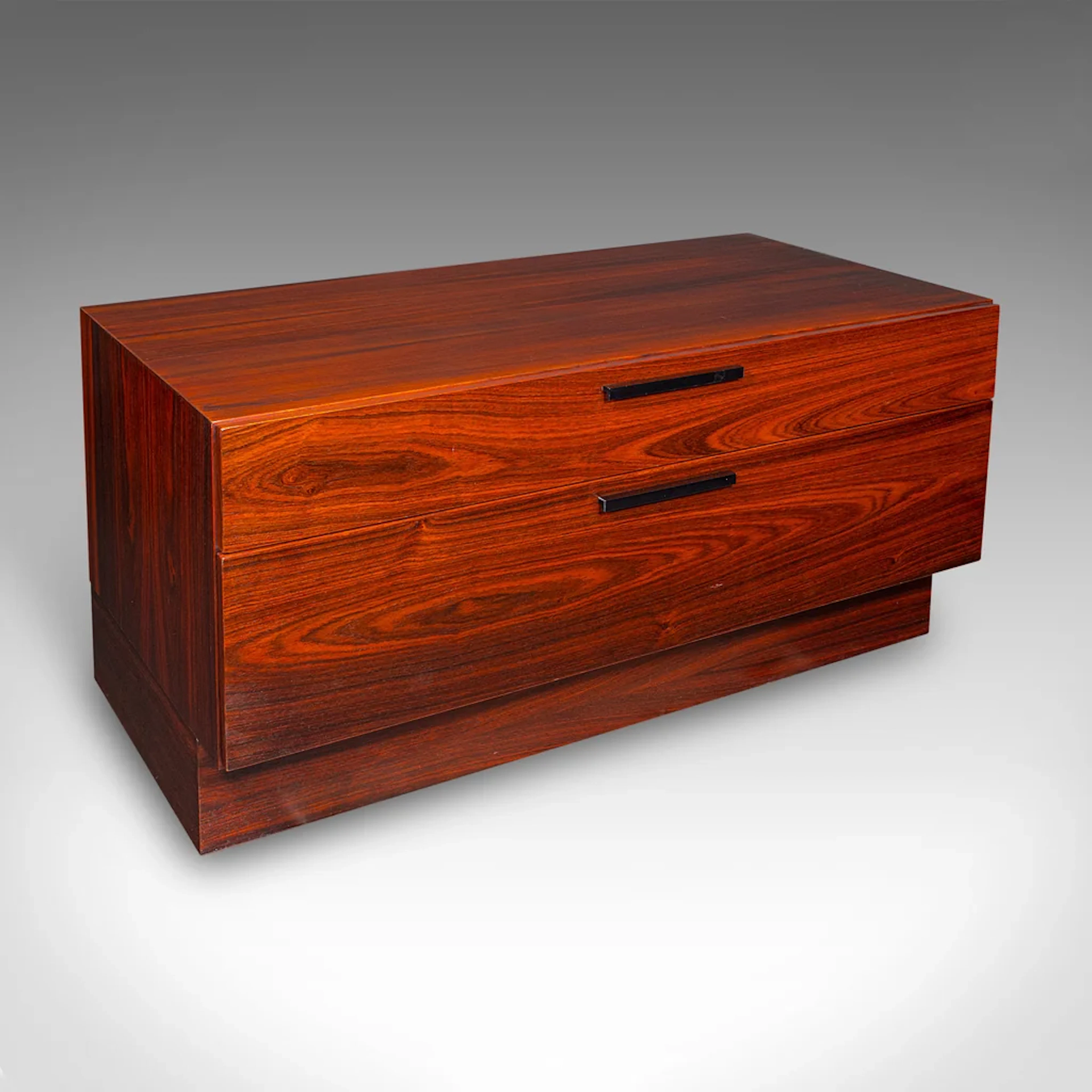 Vintage Turntable Display Stand, Danish, HiFi Cabinet, Kofod Larsen