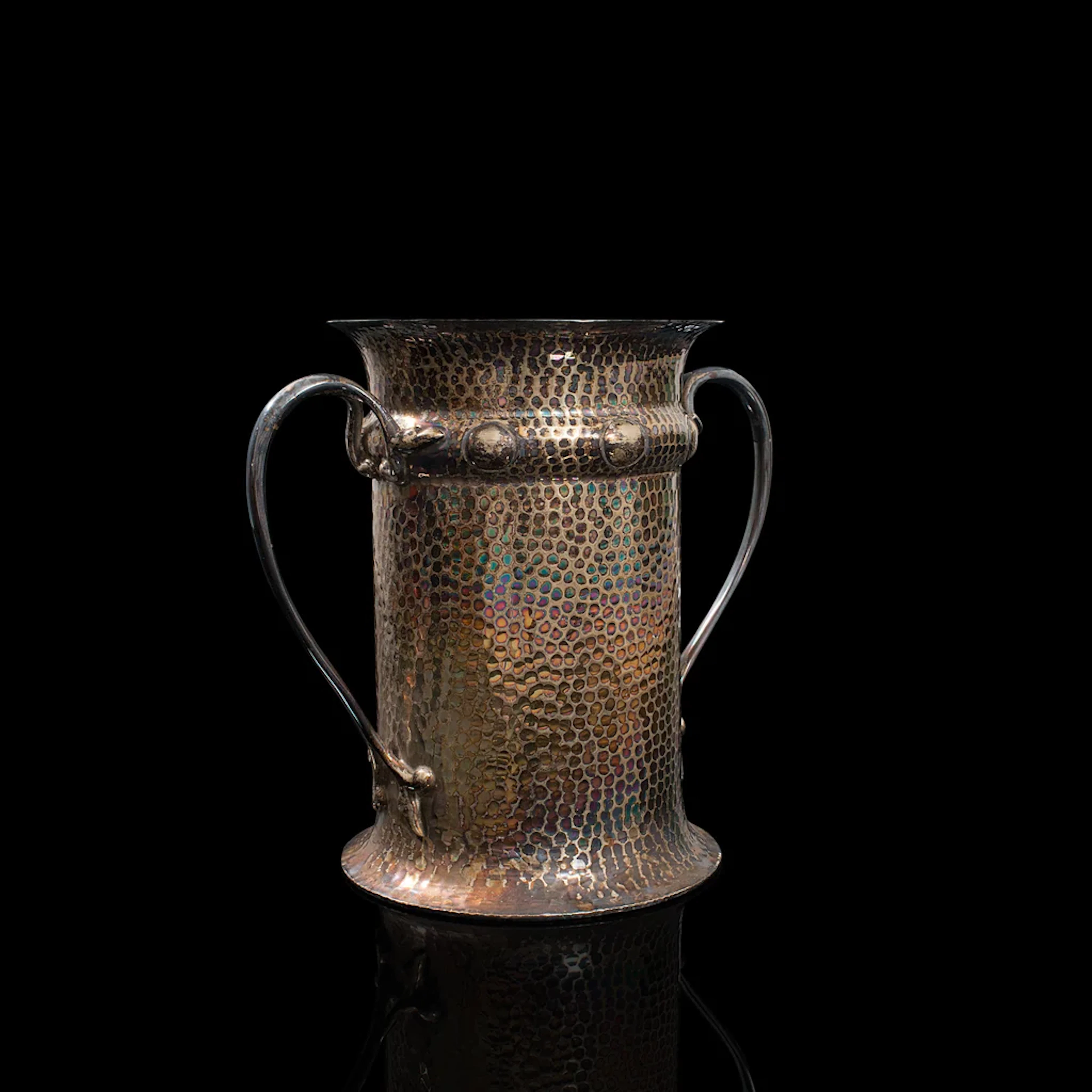 Antique Tankard, English, Silver Plate, Jug, Vase, Art Nouveau, Victorian, 1900