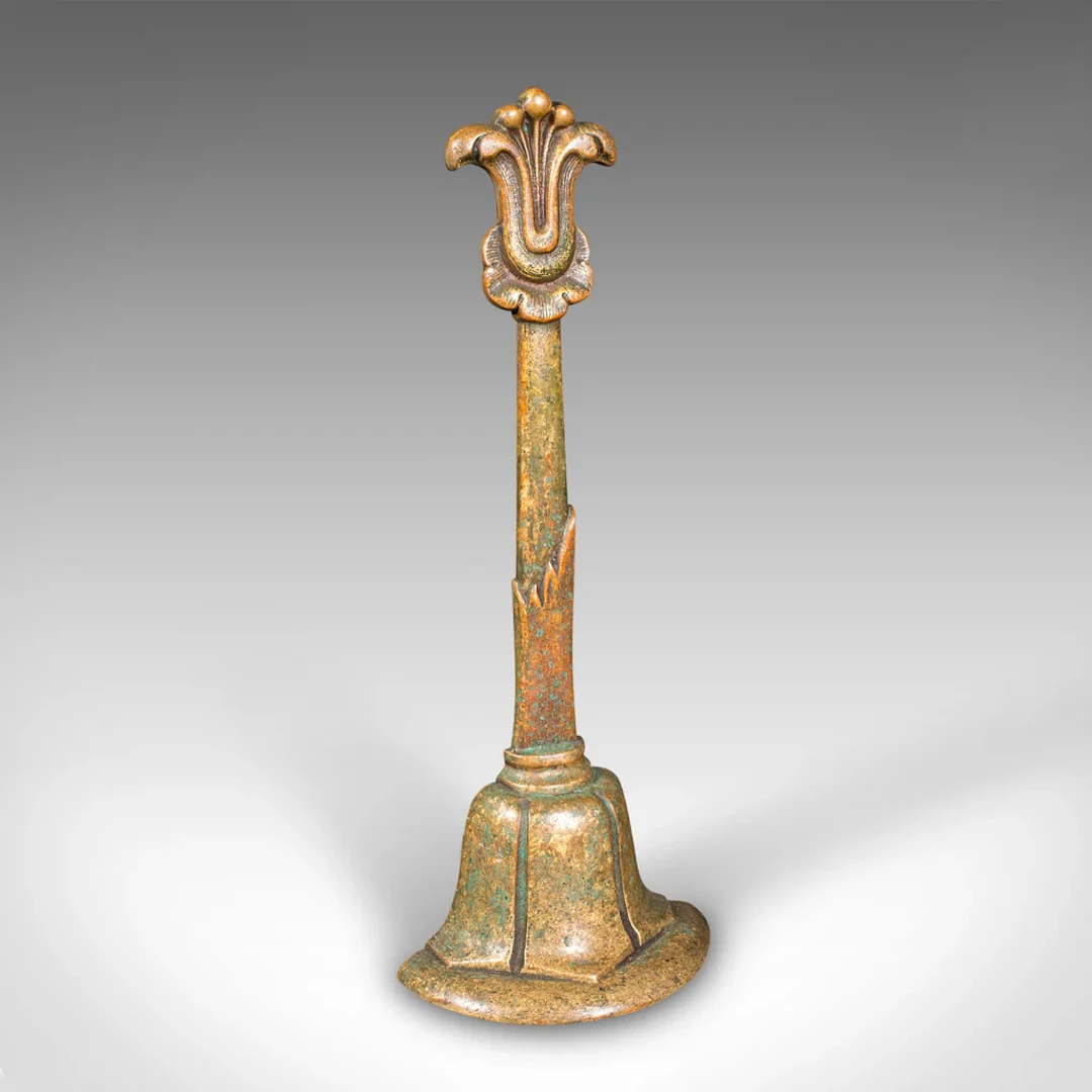 Antique Decorative Doorstop, Dutch, Brass, Door Porter, Georgian, Circa 1800