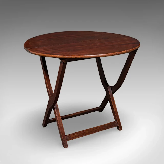 Antique Garden Party Serving Table, English, Folding, Lounge, Veranda