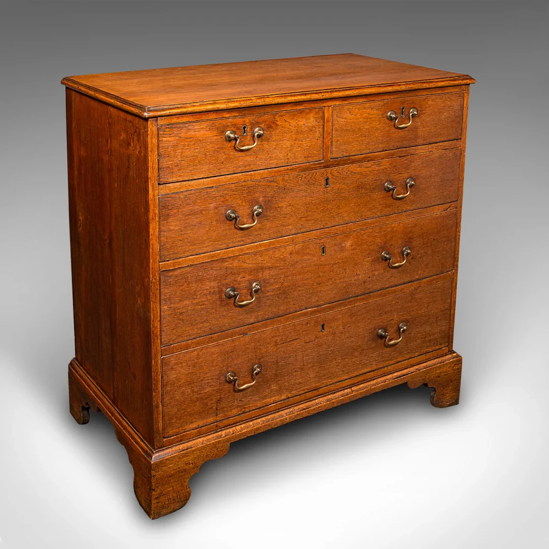 Antique Tallboy, English Oak, Master Bedroom Chest Of Drawers, Victorian