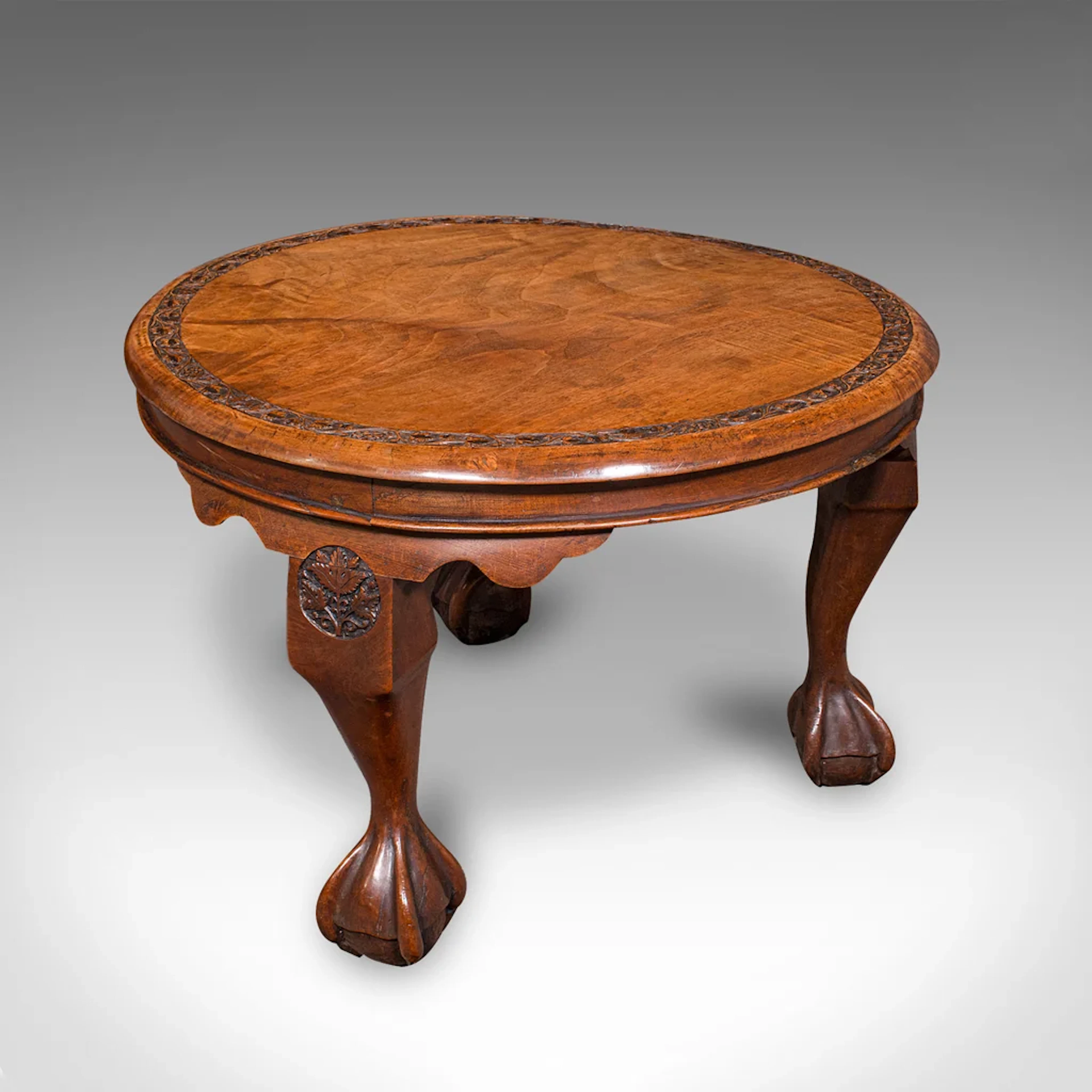 Low Antique Lamp Table, English, Afternoon Tea, Side, Wine, Victorian