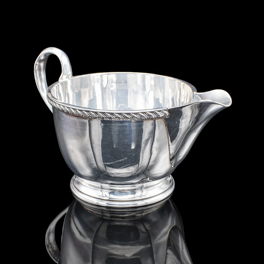 Antique Ladies Tiffin Creamer, English, Silver Plate, Pourer, Harrods