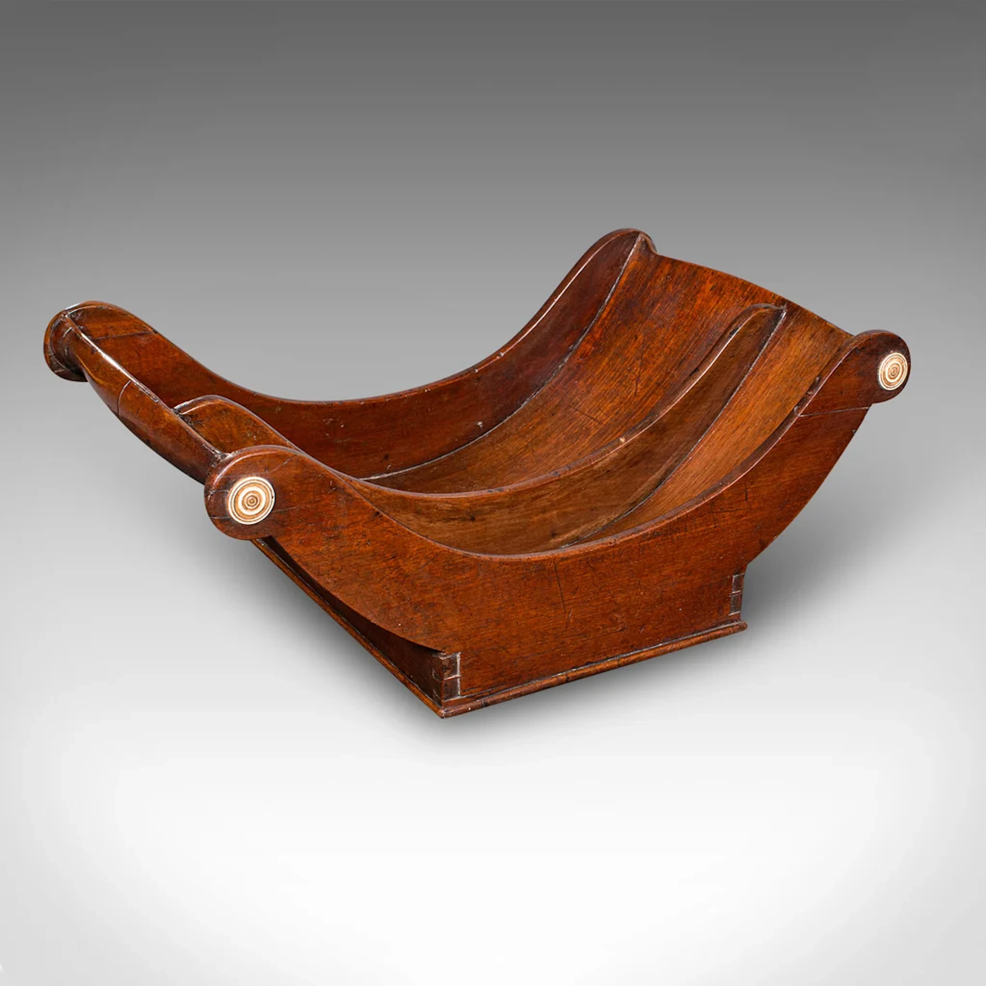 Antique Butler's Stilton Stand, English, Cheese Truckle Crescent