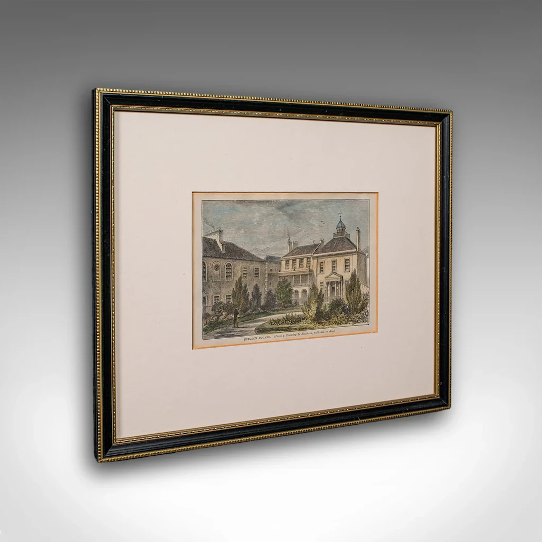 Antique Surgeon Square Picture, Edinburgh, Art, Medical Interest