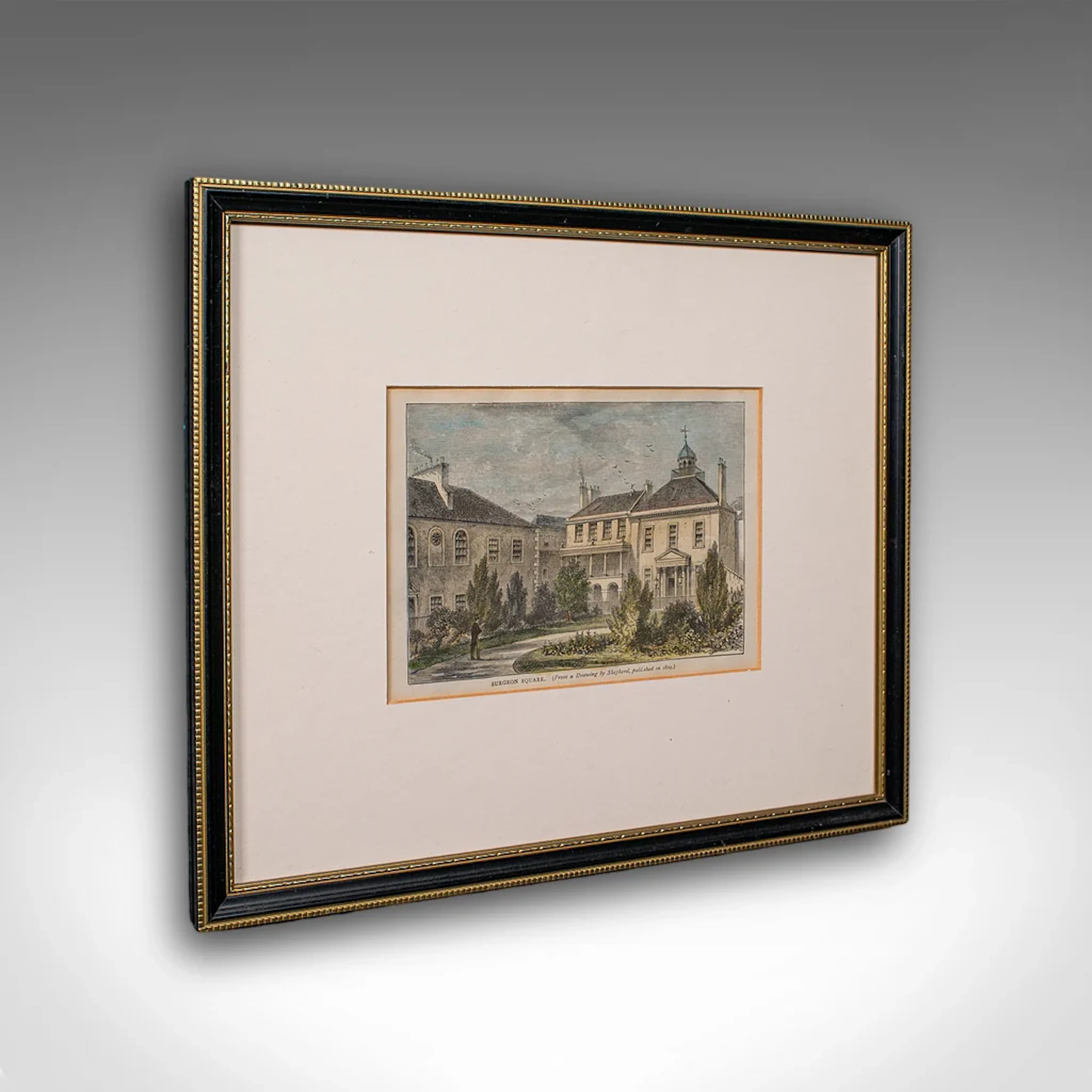 Antique Surgeon Square Picture, Edinburgh, Art, Medical Interest