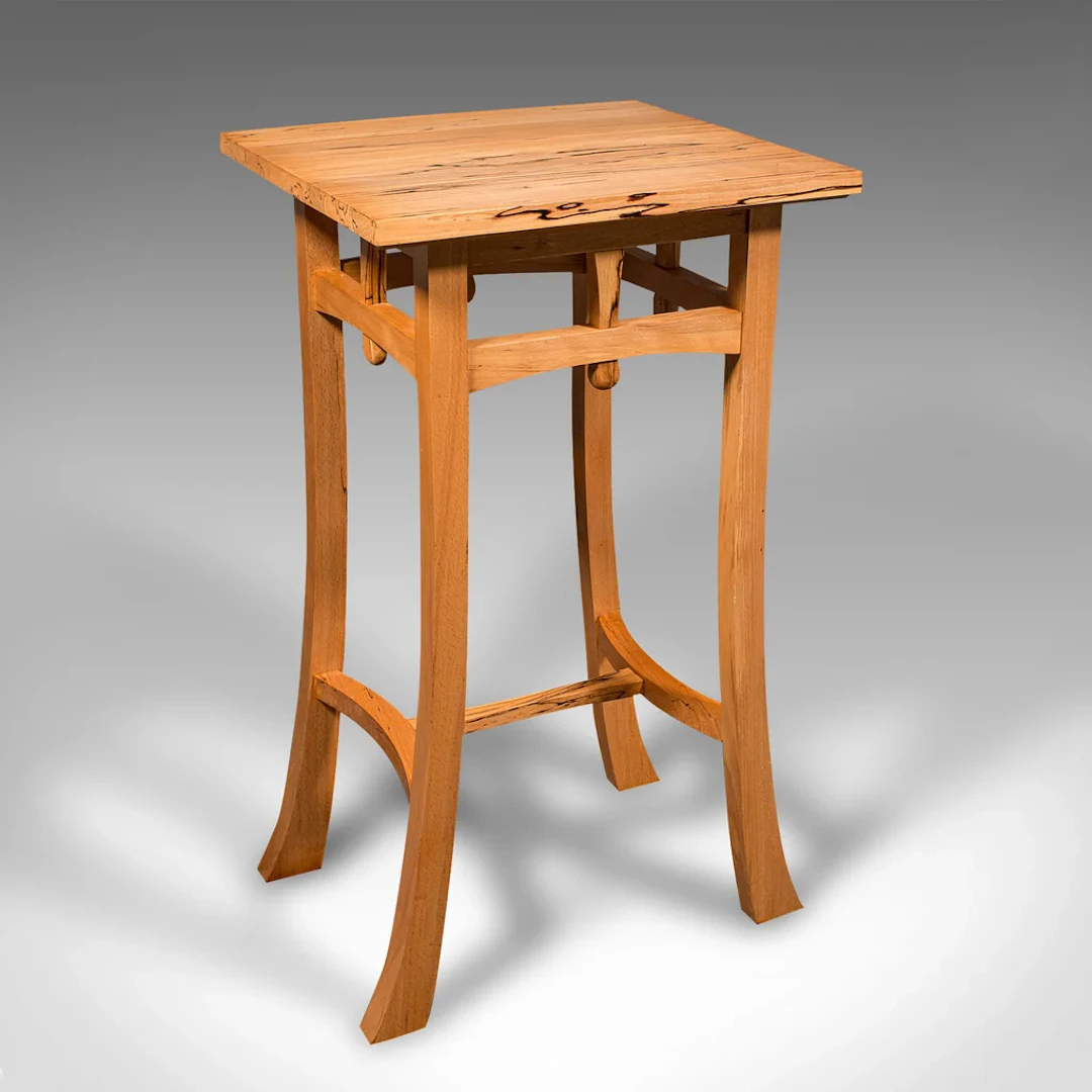 Contemporary Jardiniere Stand, English, Beech, Side Table, Cotswold