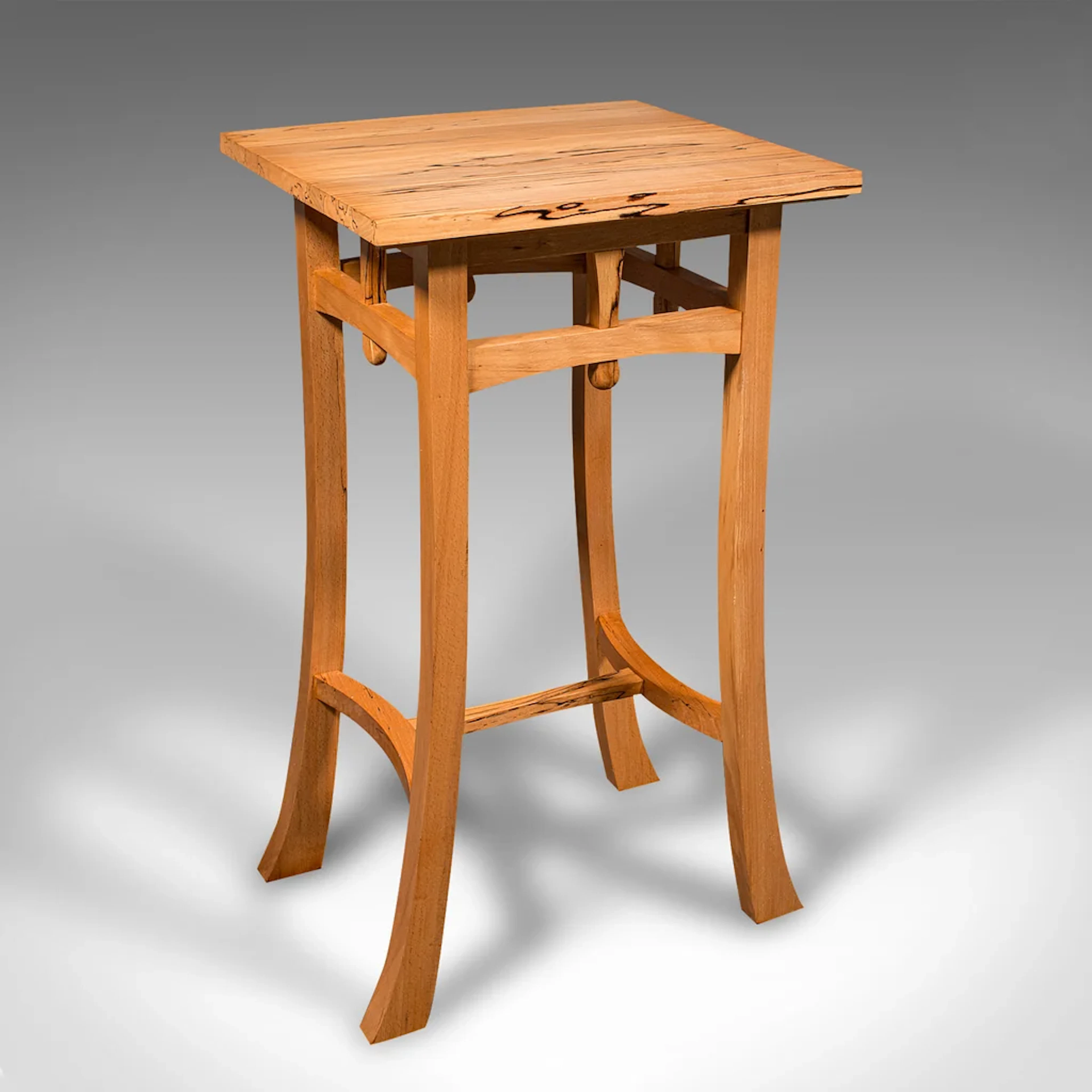 Contemporary Jardiniere Stand, English, Beech, Side Table, Cotswold