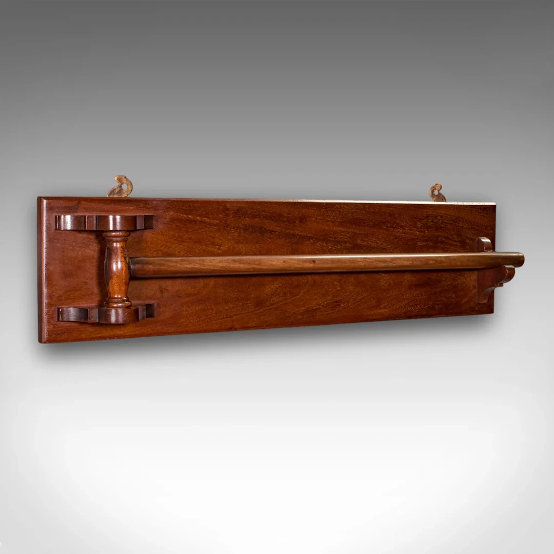 Antique Ship's Towel Rail, English, Maritime Drying Rack, Bathroom, Edwardian