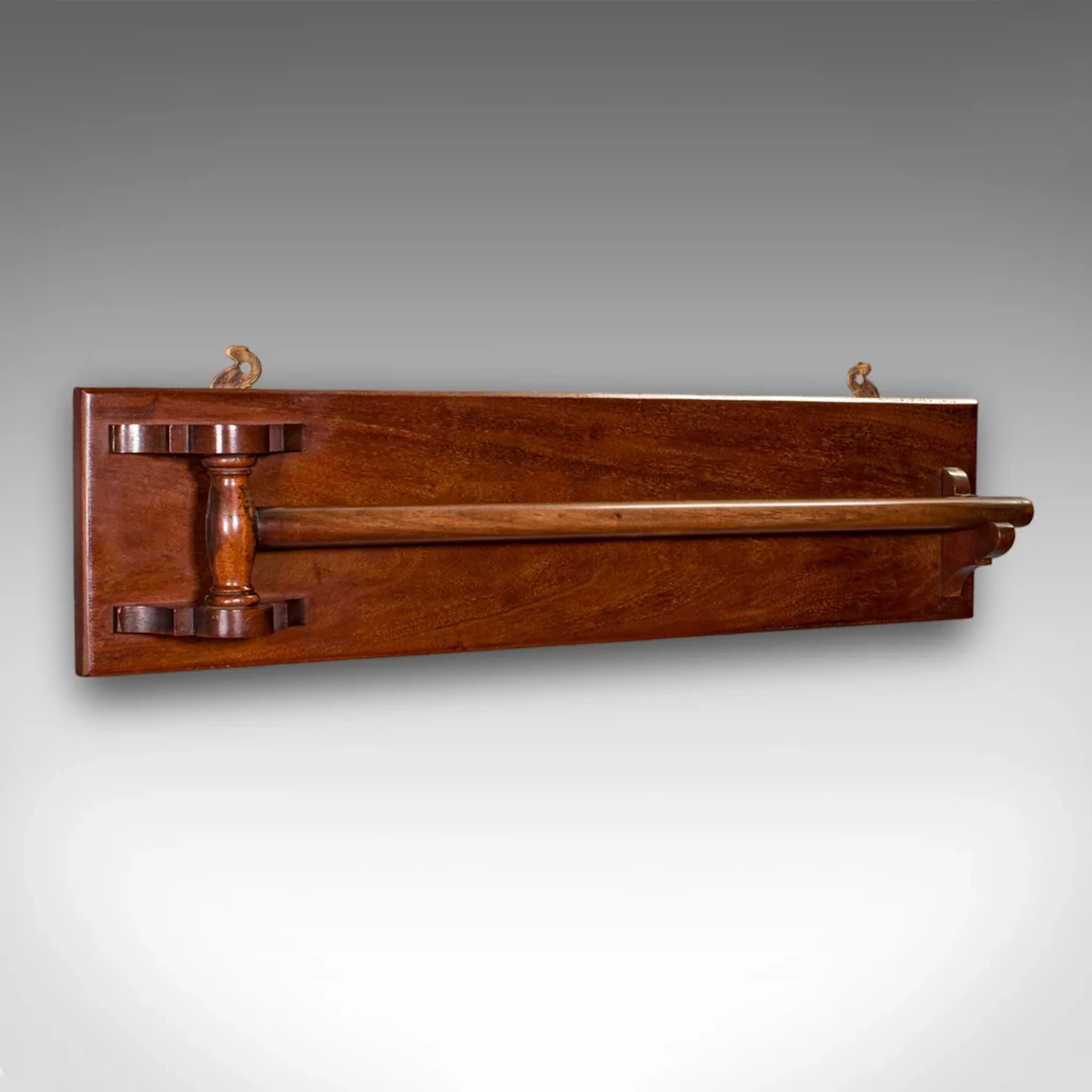 Antique Ship's Towel Rail, English, Maritime Drying Rack, Bathroom, Edwardian