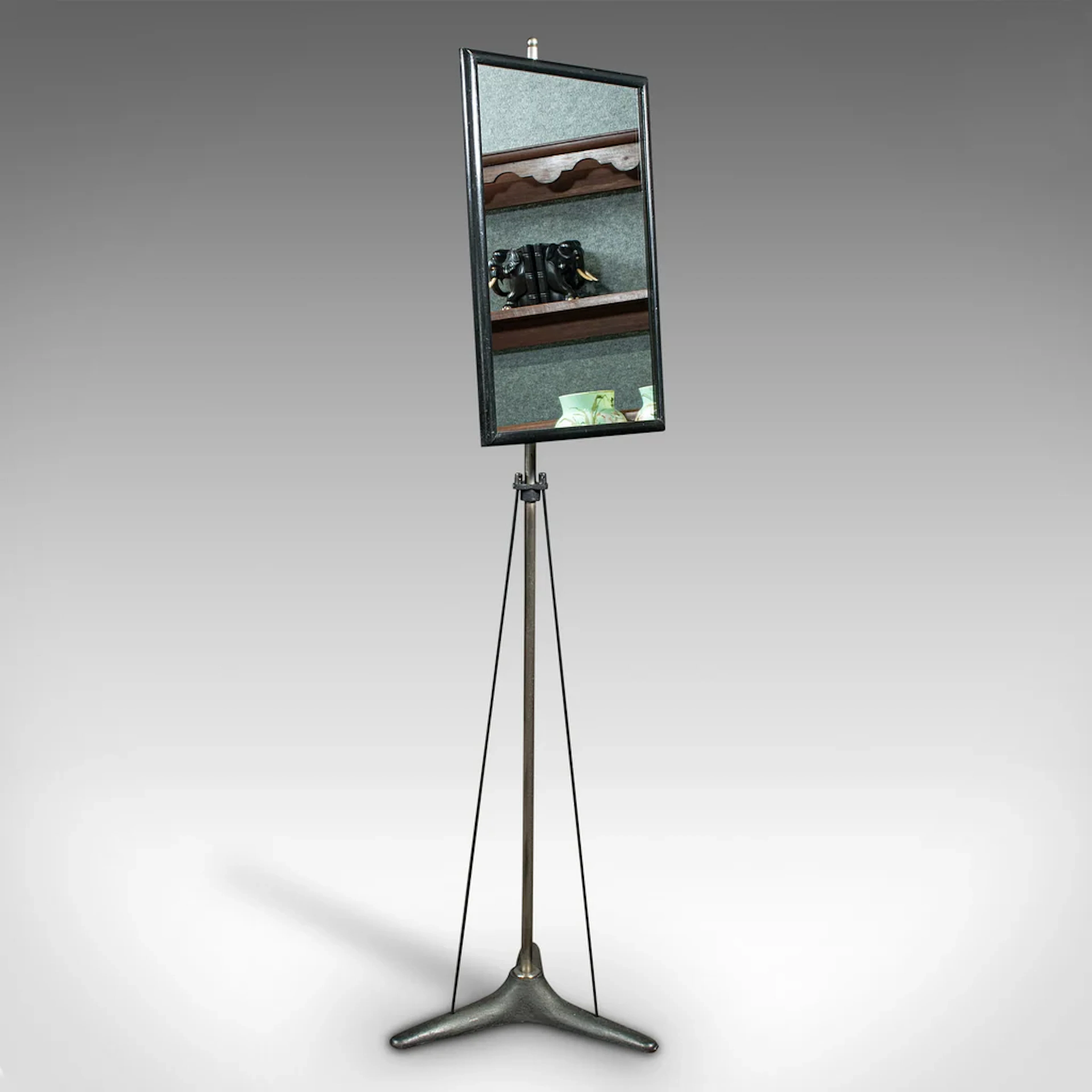Vintage Optician's Mirror, German, Adjustable Vanity, Bathroom, Industrial