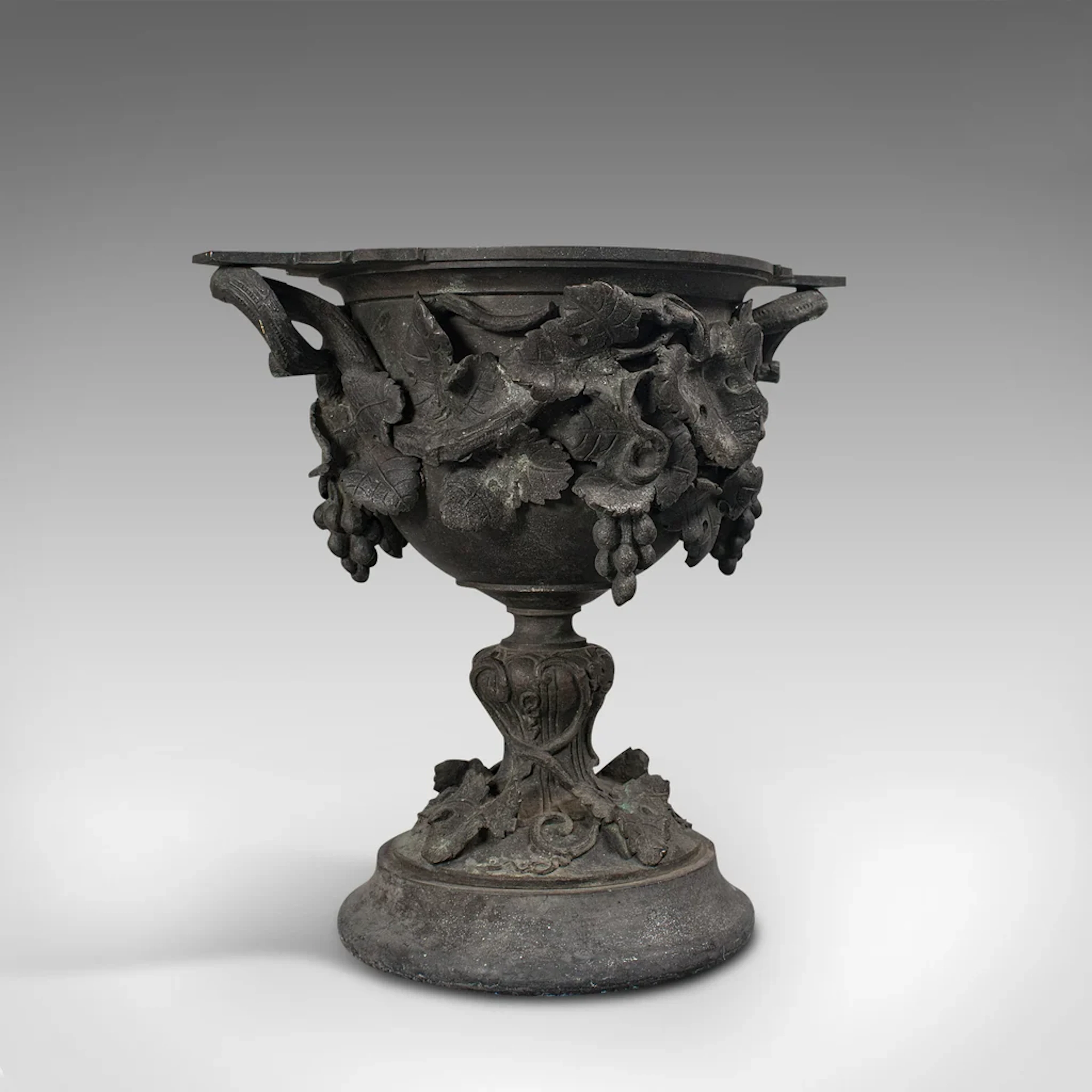 Antique Serving Cup, Continental, Bronze, Goblet, 18th Century, Georgian