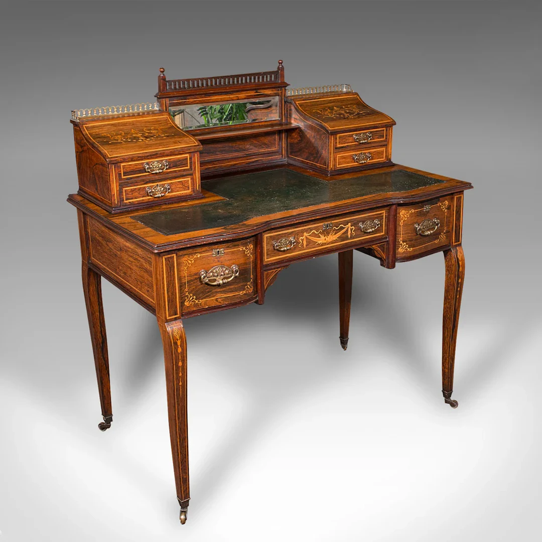 Antique Gents Correspondence Desk, English, Writing Table, Victorian