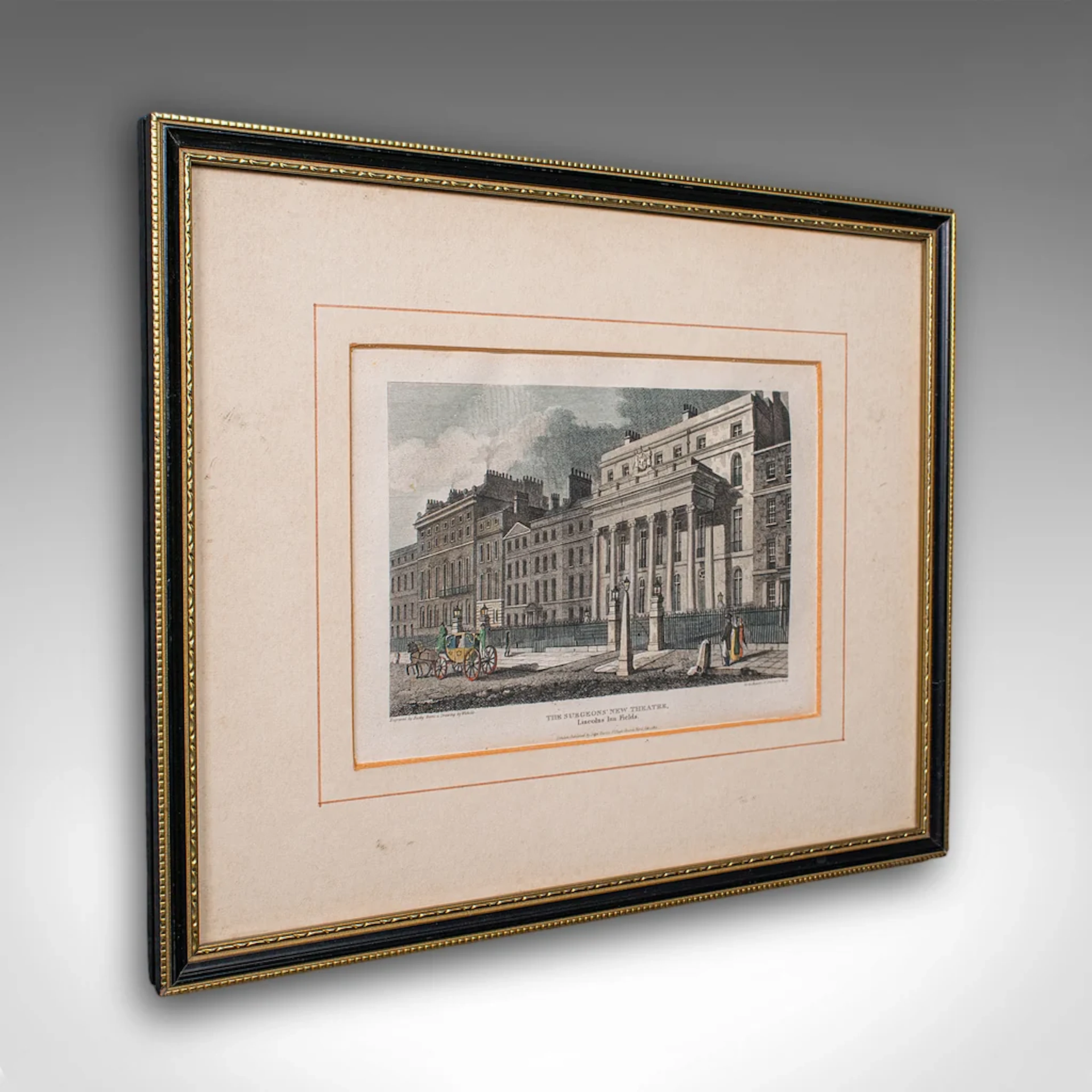 Antique Hospital Picture, Lincoln's Inn Fields, London, Art, Medical, Victorian