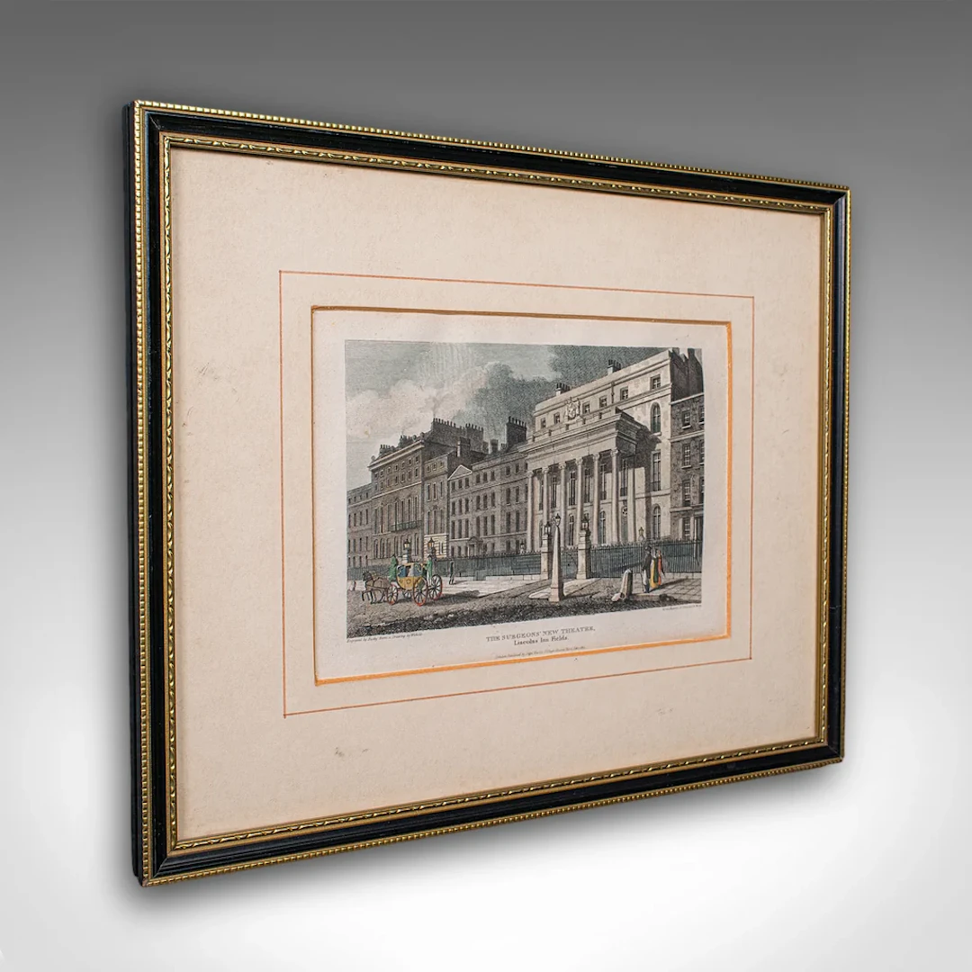 Antique Hospital Picture, Lincoln's Inn Fields, London, Art, Medical, Victorian