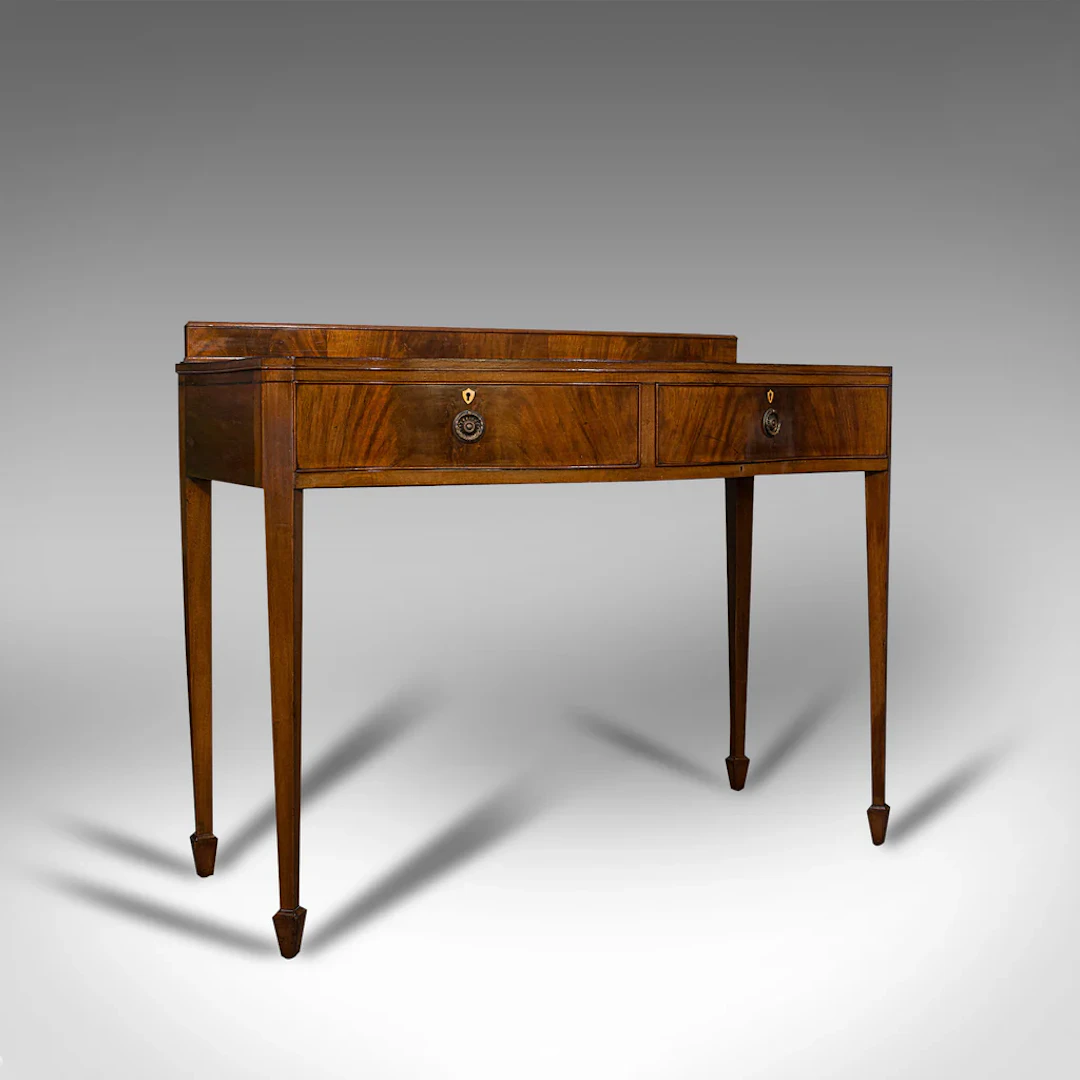 Antique Side Table, English, Mahogany, Buffet, Server, Hamptons, Edwardian