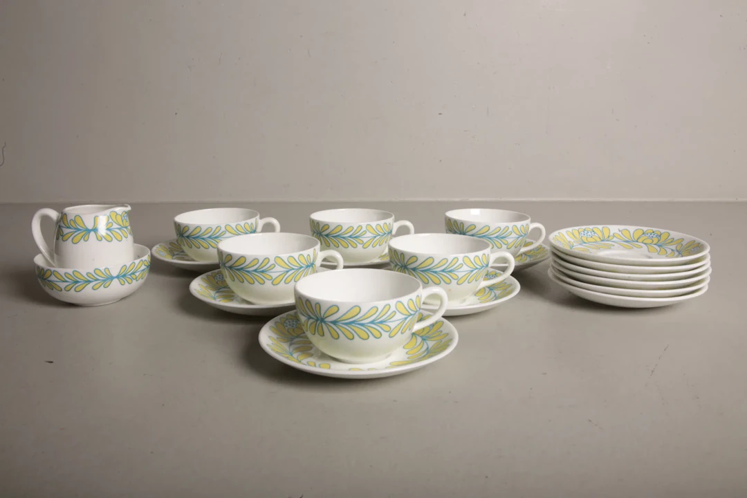 Gustavsberg servisdelar "Galejan", Design: Margareta Hennix, 20-Delar
