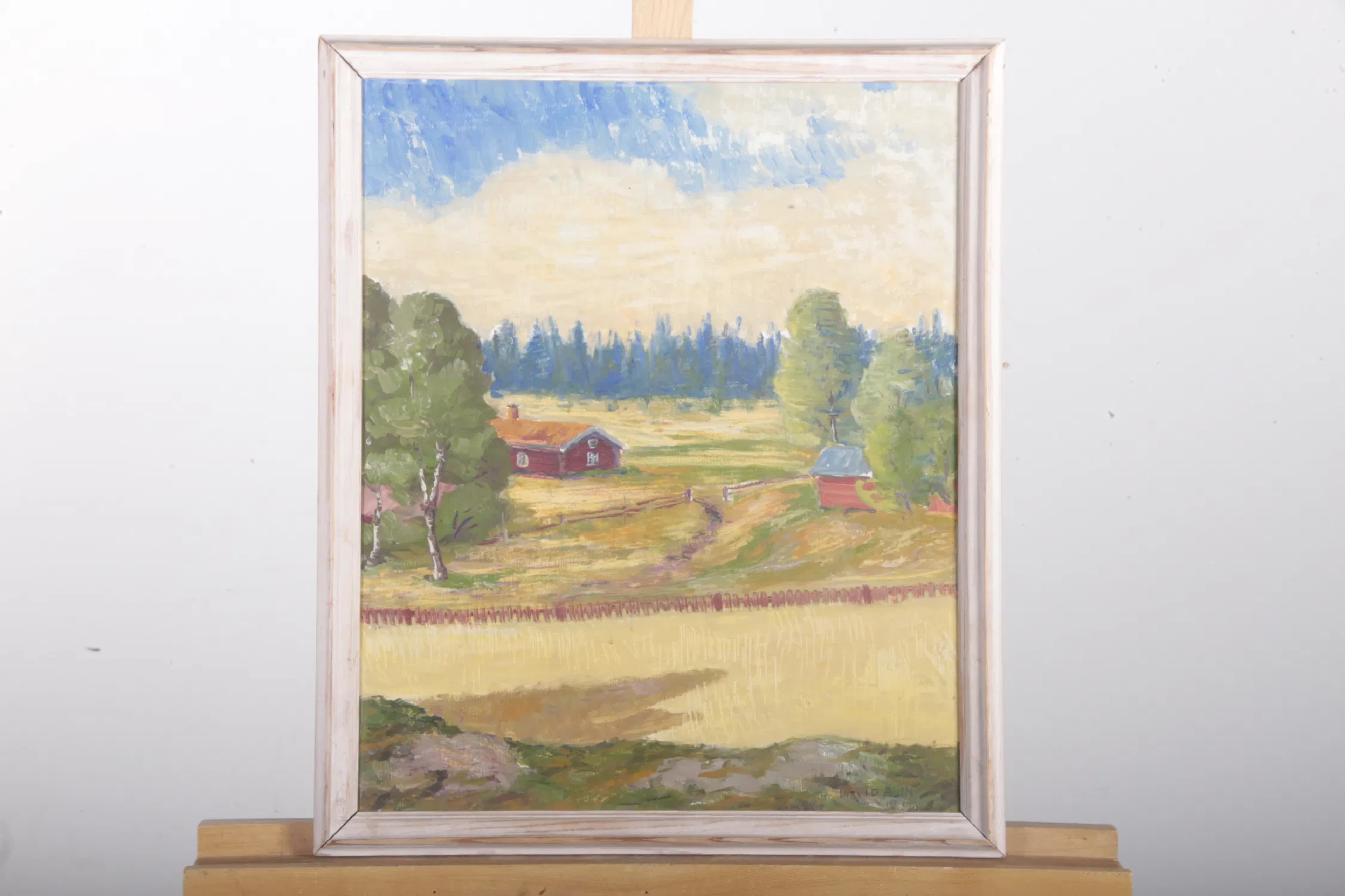 David Alin- Olja på pannå, Signerad: 1944