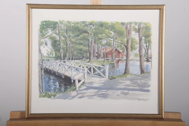 Leif Holmqvist- Tryck, Signerad