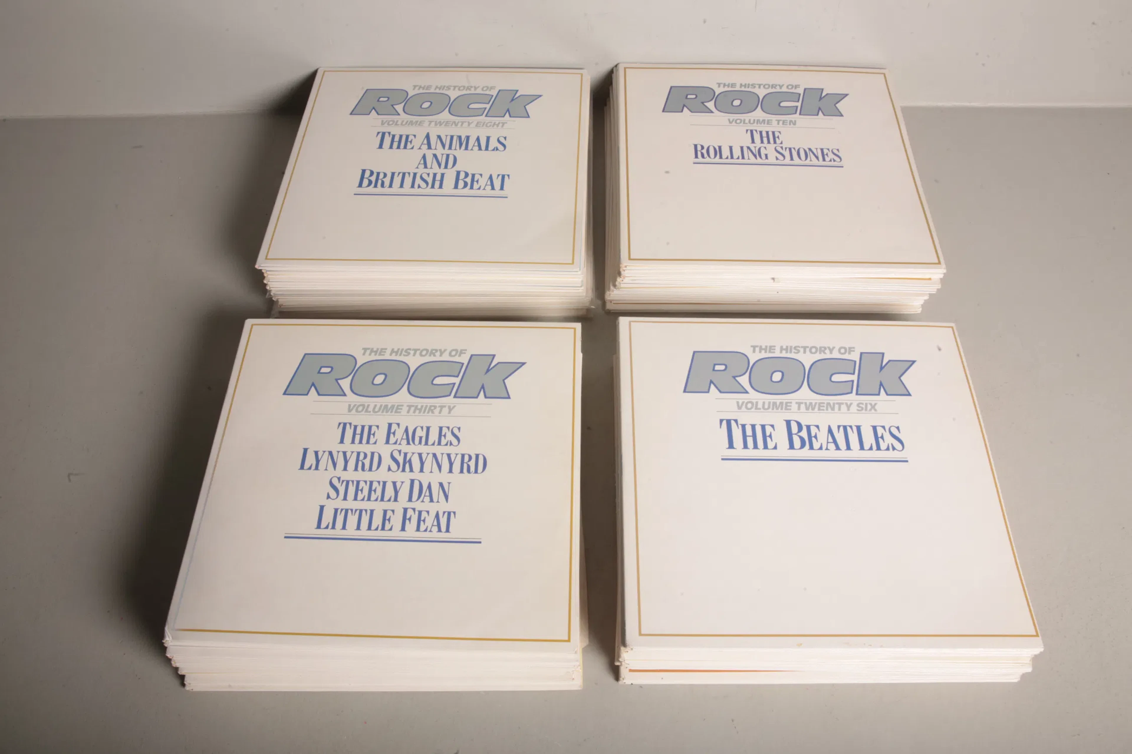 The history of rock- Vinylskivor, 40st dubbel LP, Komplett