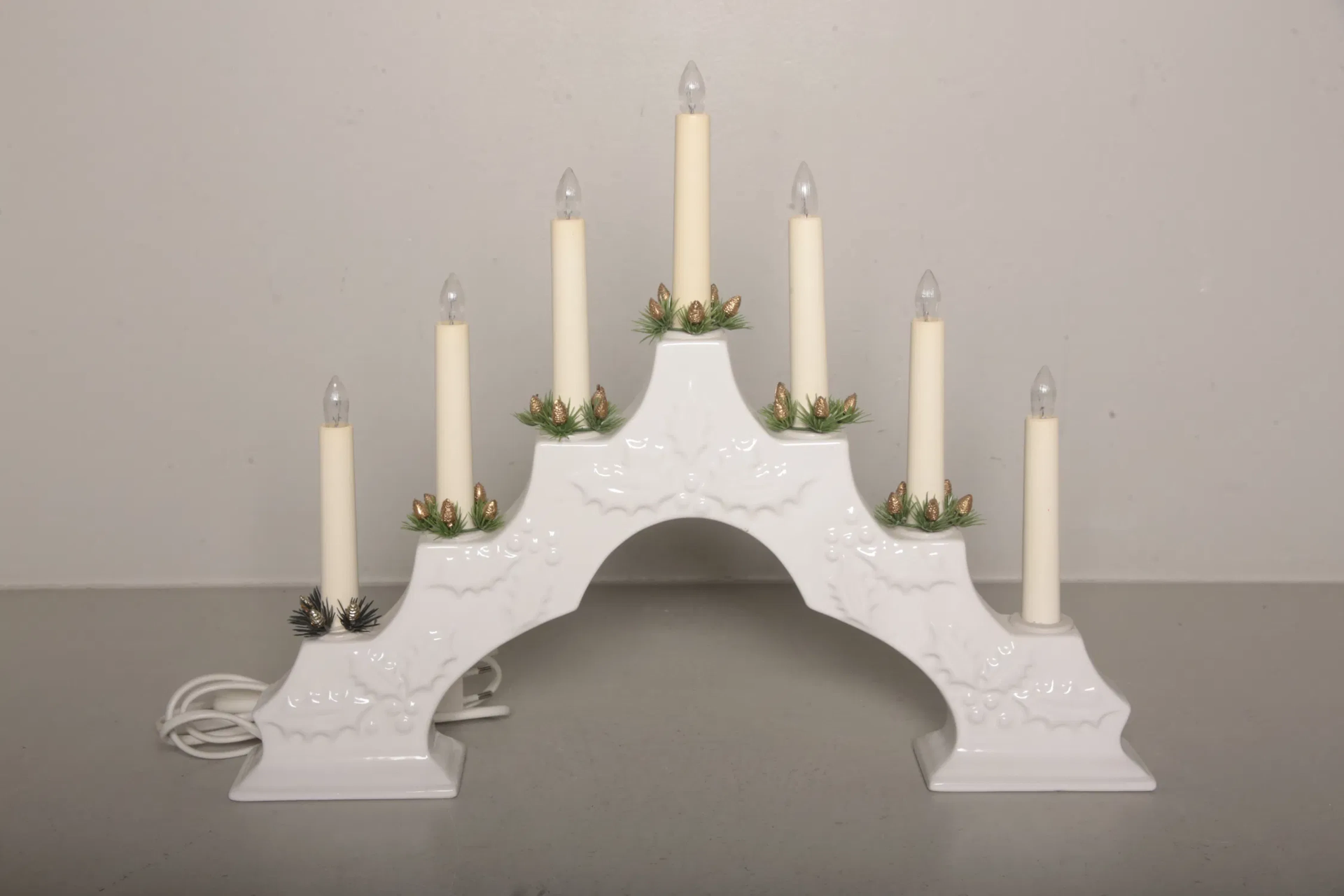 Adventsljusstake, Porslin