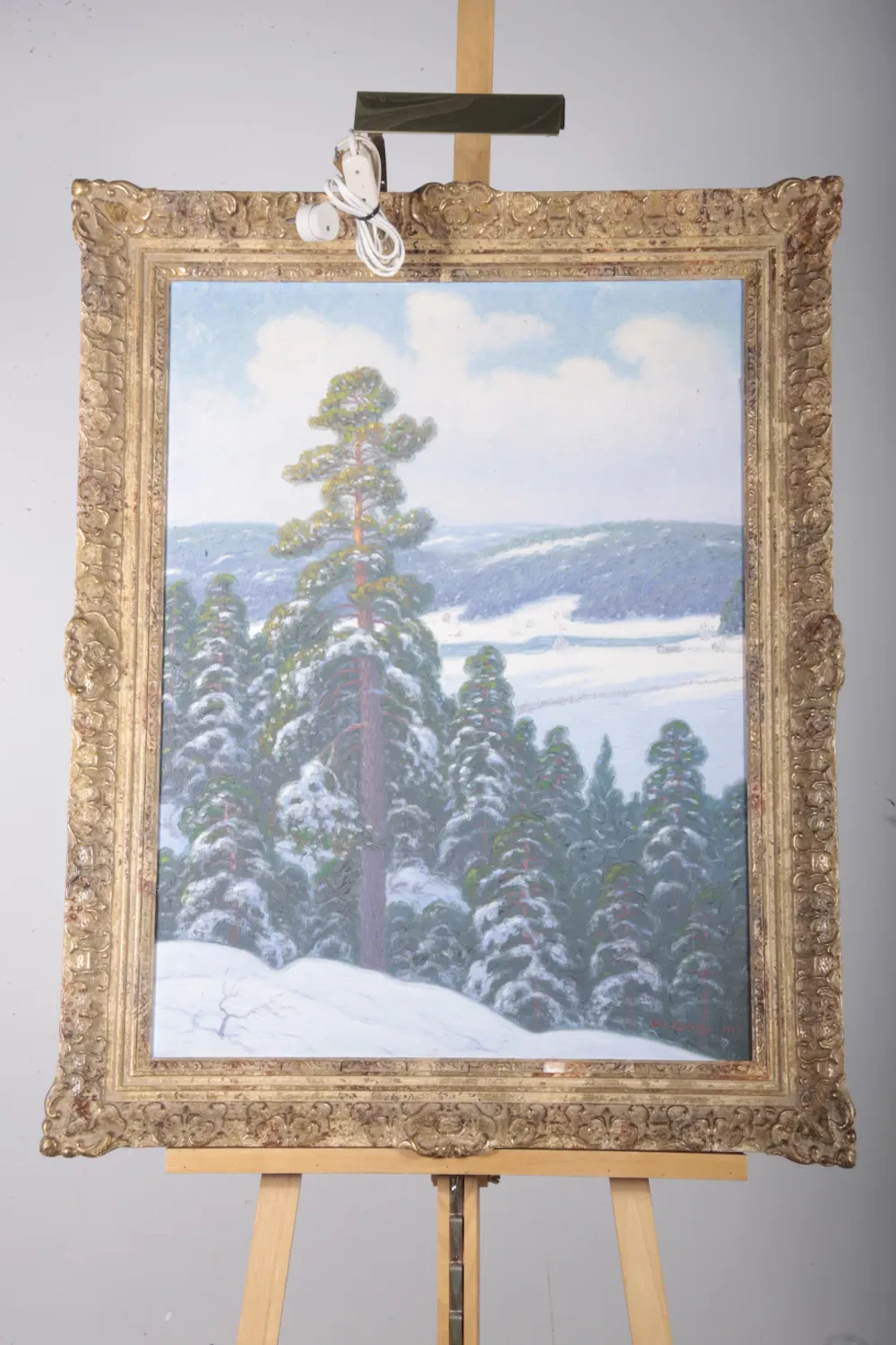 Otto Lindberg- Olja på duk, Signerad: 1927