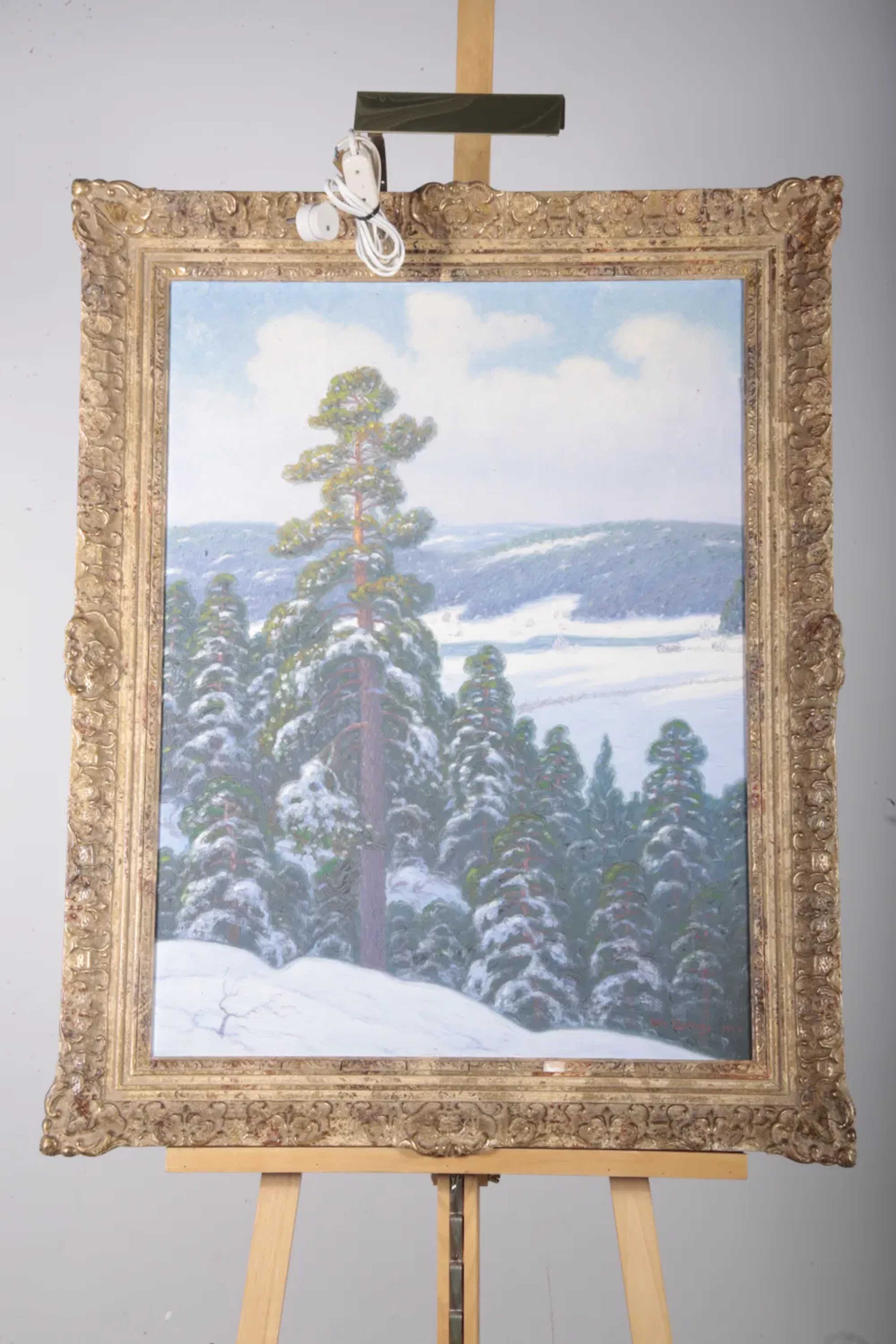 Otto Lindberg- Olja på duk, Signerad: 1927
