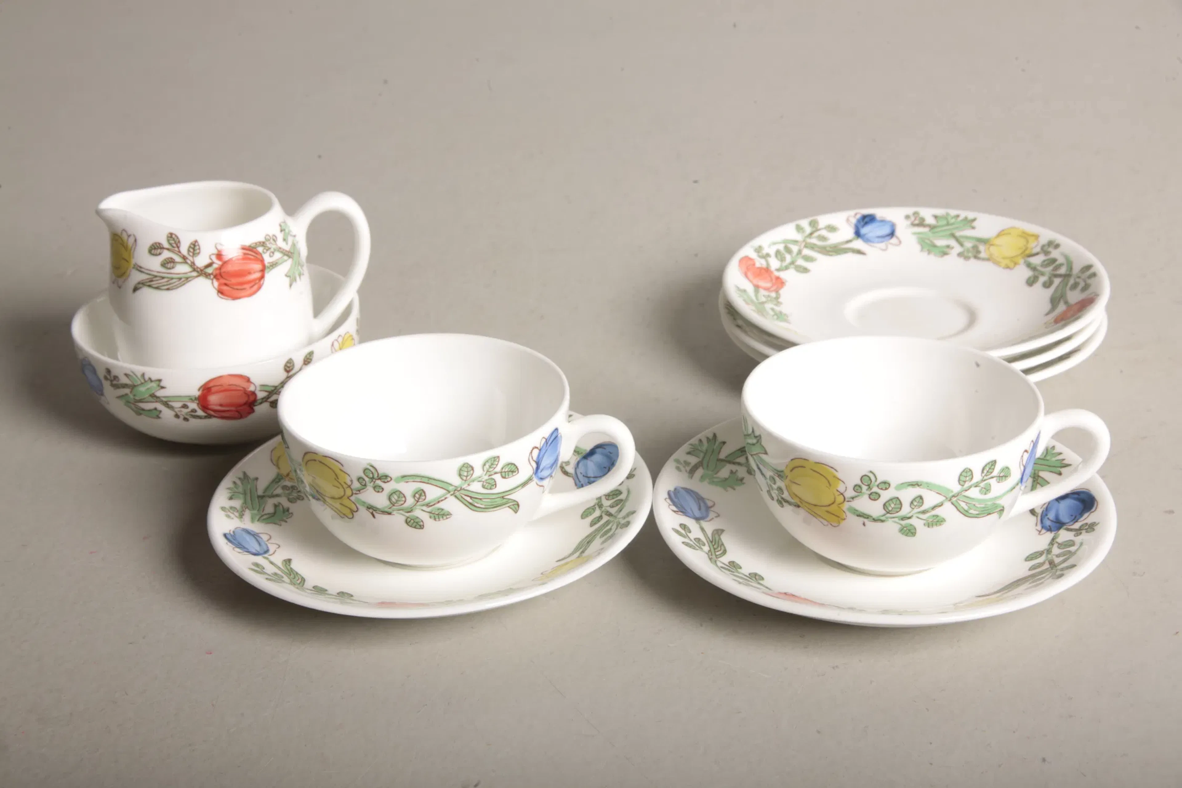 Gustavsberg Servisdelar "Tulpan", Design: Calle Blomqvist, 9-Delar