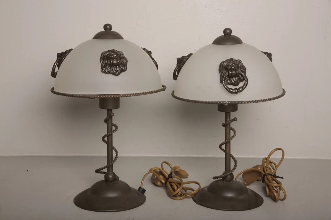 Bords/ Fönsterlampor, 1-par, 1900/2000-tal
