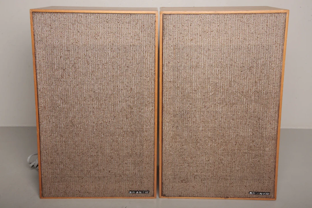 Högtalare- "Skandic", 1-par, Teak, 1960-tal