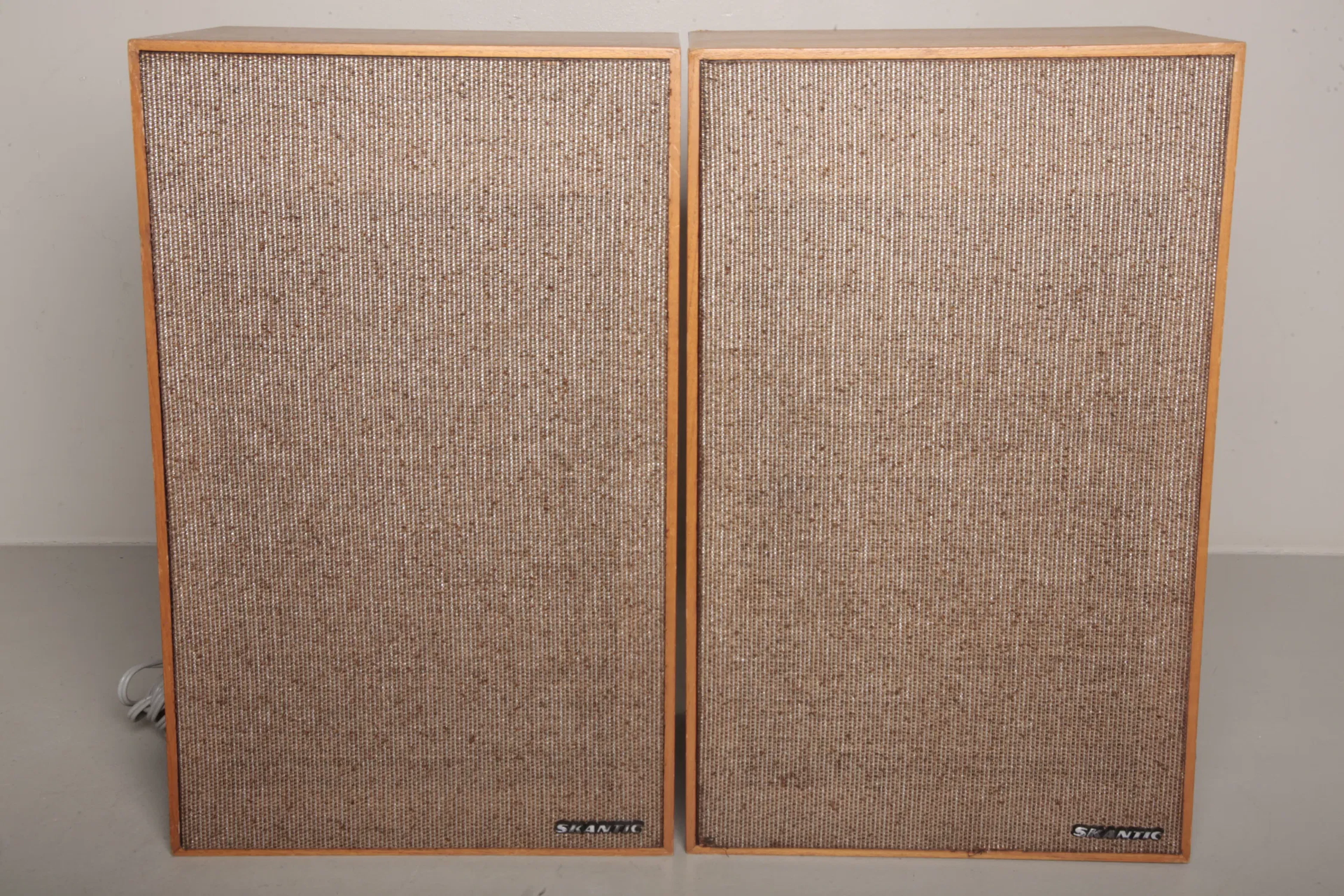 Högtalare- "Skandic", 1-par, Teak, 1960-tal