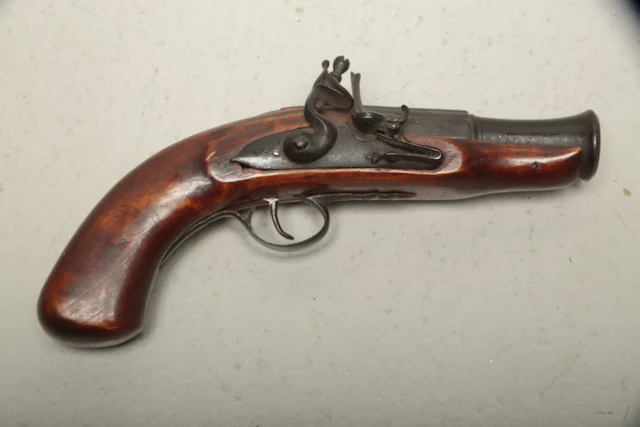 Flintlås- Pistol, 1800/1900-tal